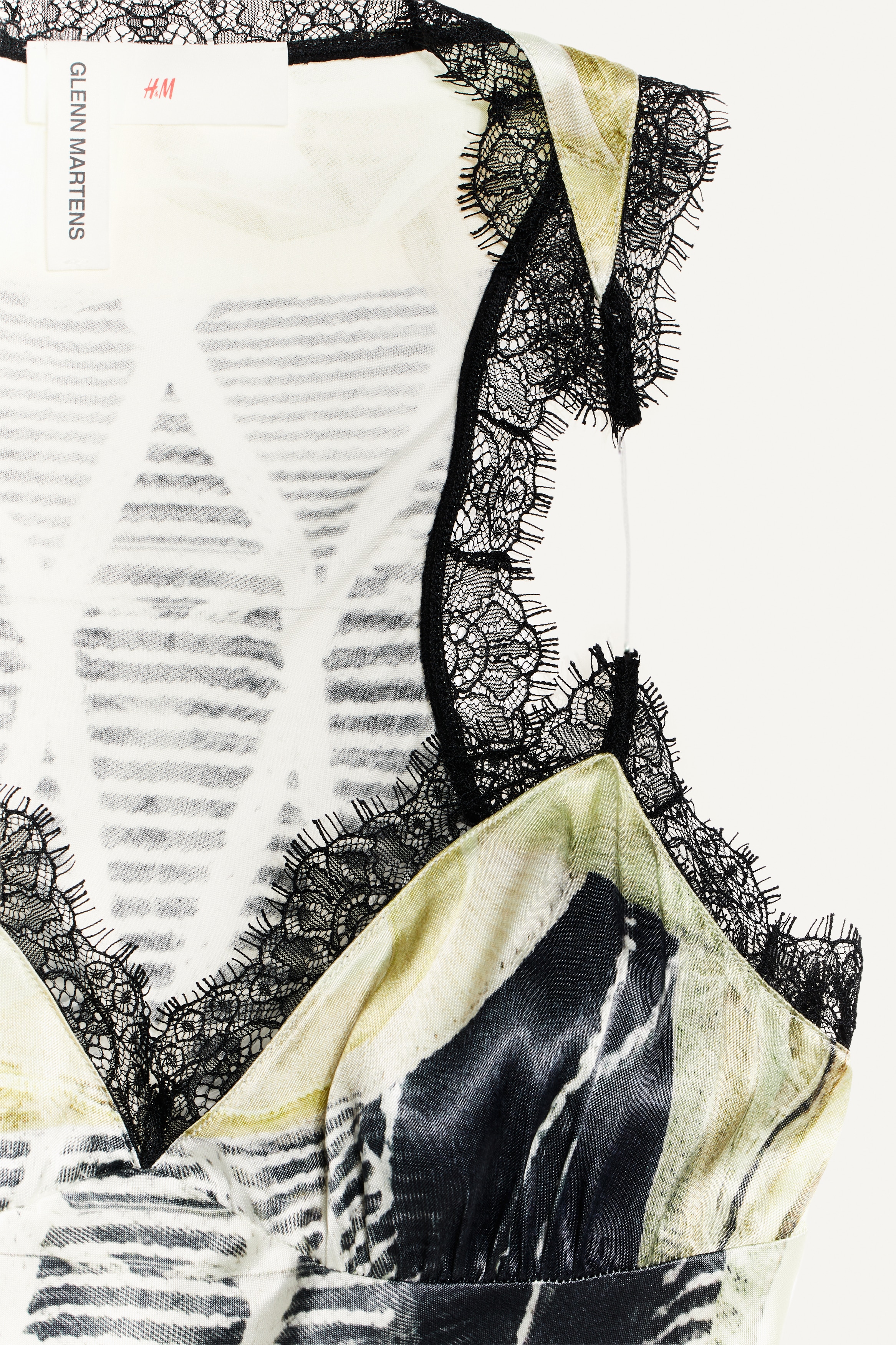 Glenn Martens プリントサテンワンピース 32 プリントサテンワンピース