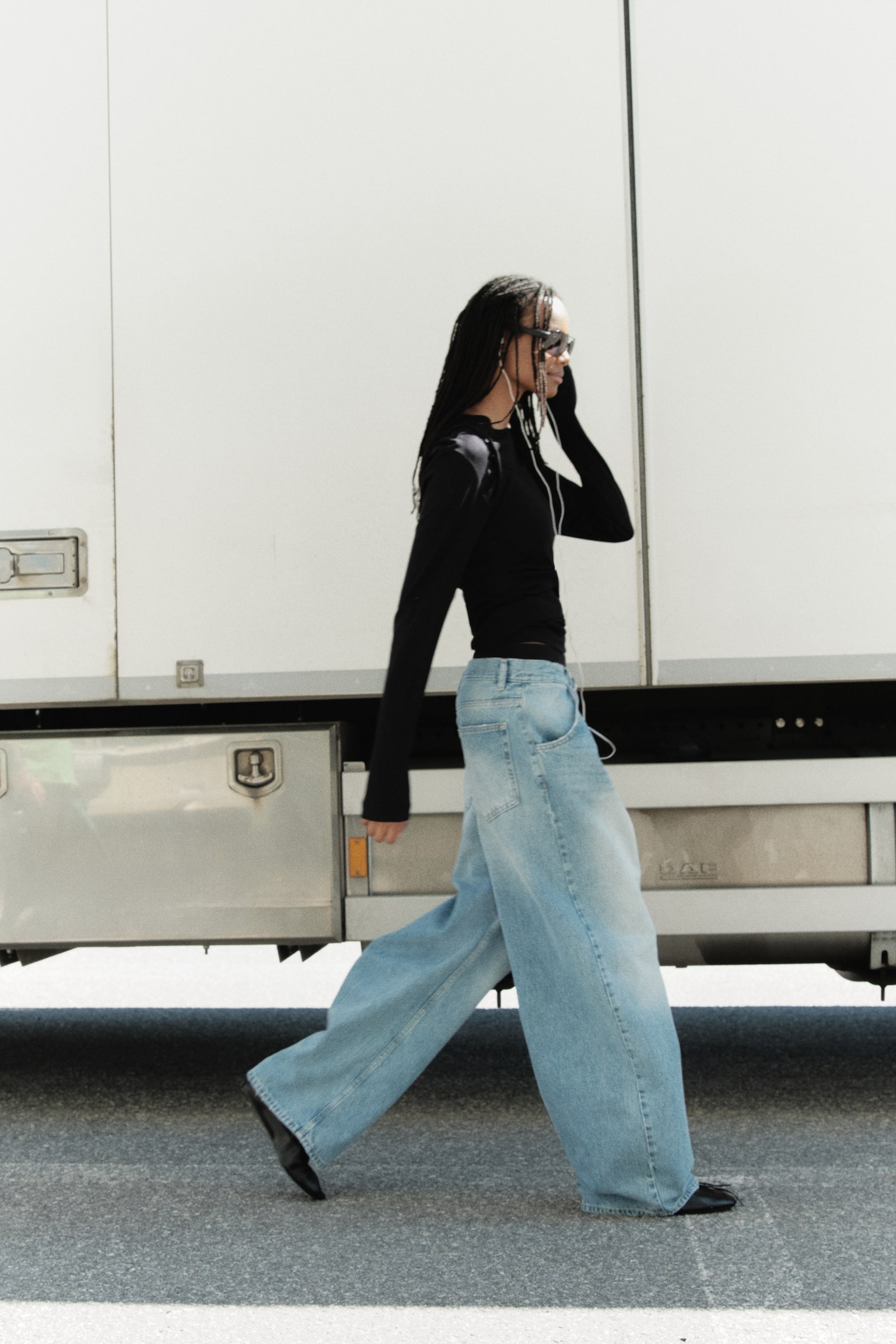 Barrel High Waist Jeans - Azul denim claro - 1