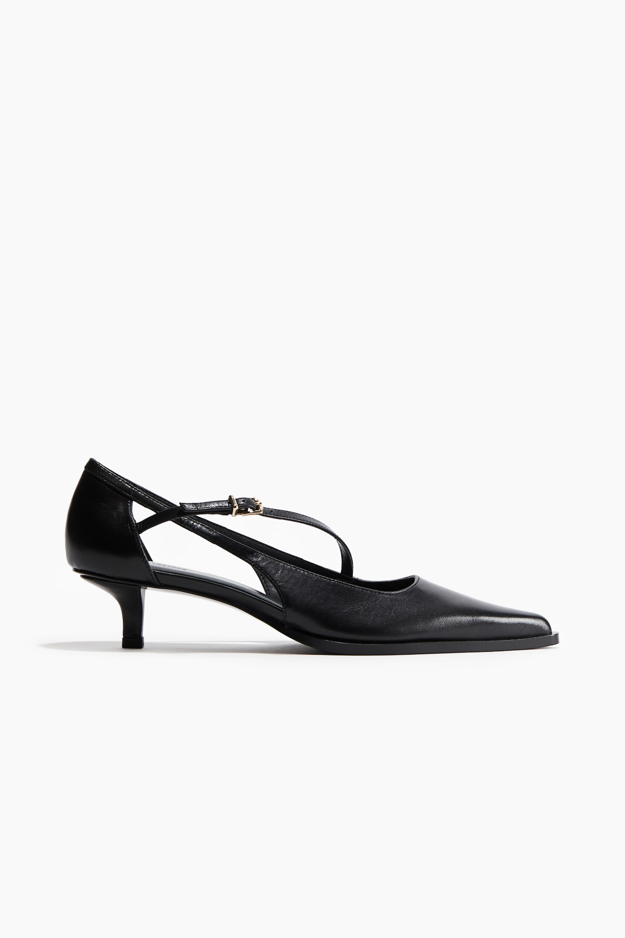 Pointed leather court shoes Black Ladies H&M GB
