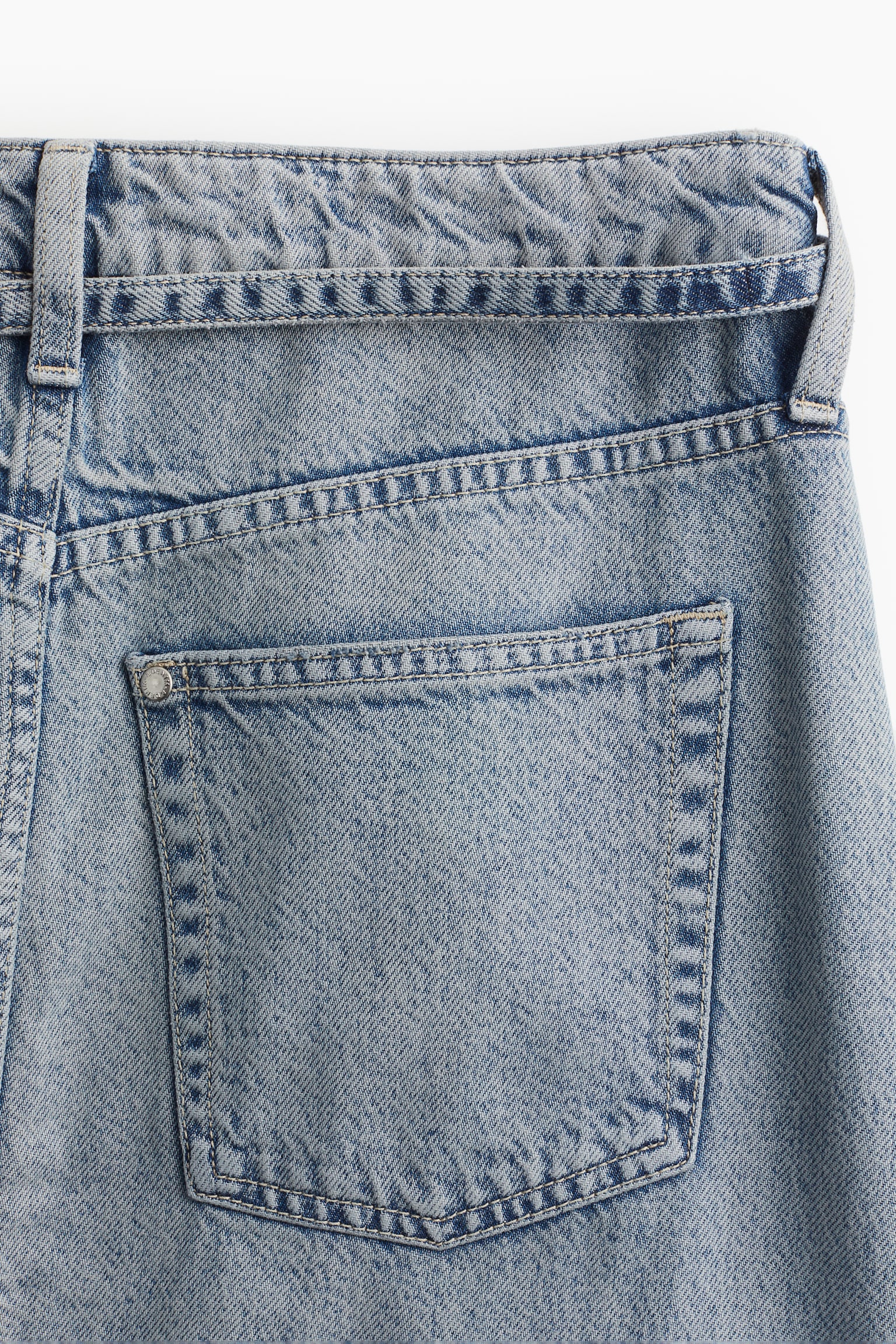 Feather Soft Denim skirt - Light denim blue/Denim blue/Light denim blue/Pale denim blue/Black - 3