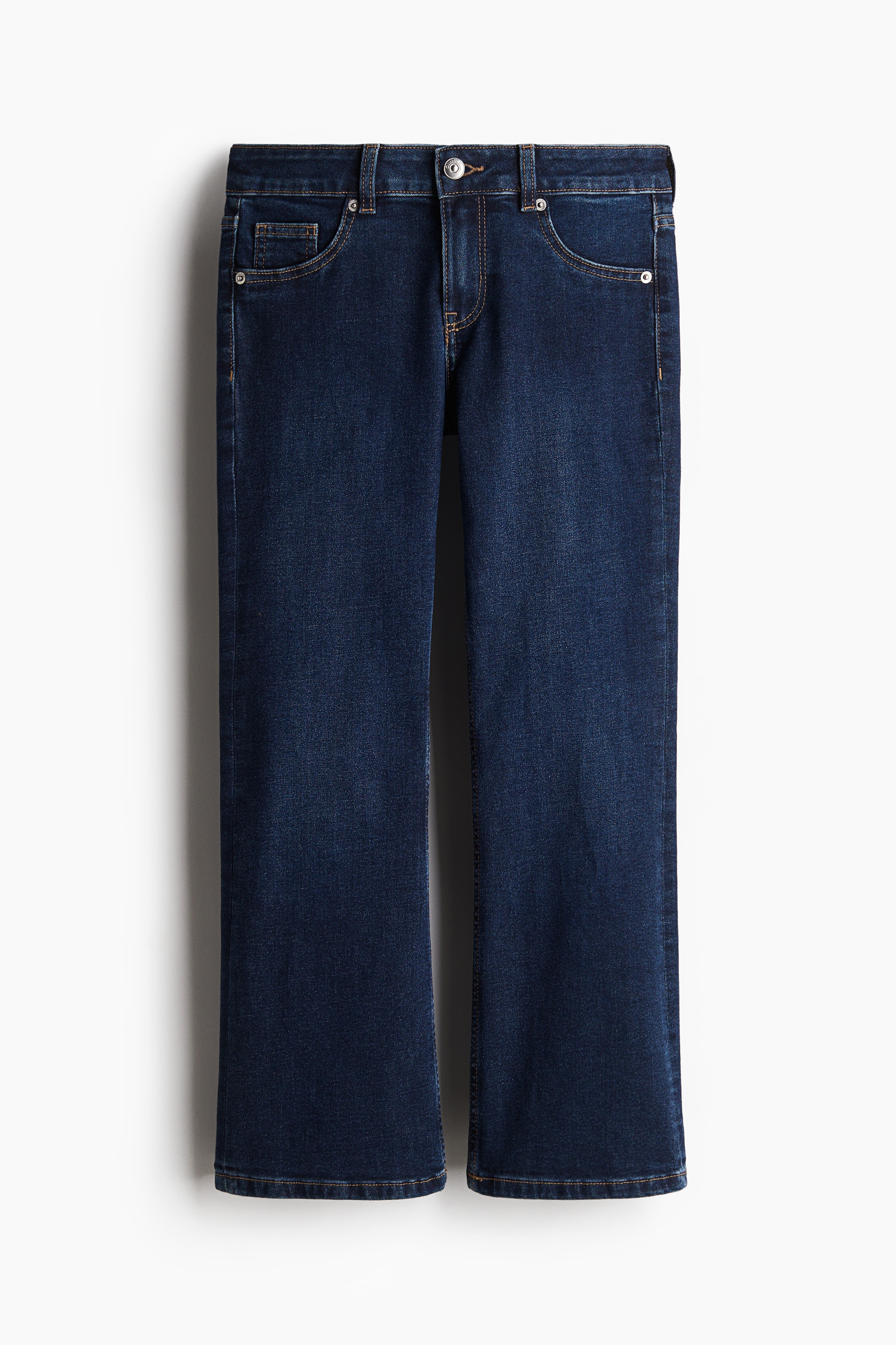 Flared Low Ankle jeans - Mørk denimblå/Lys denimblå