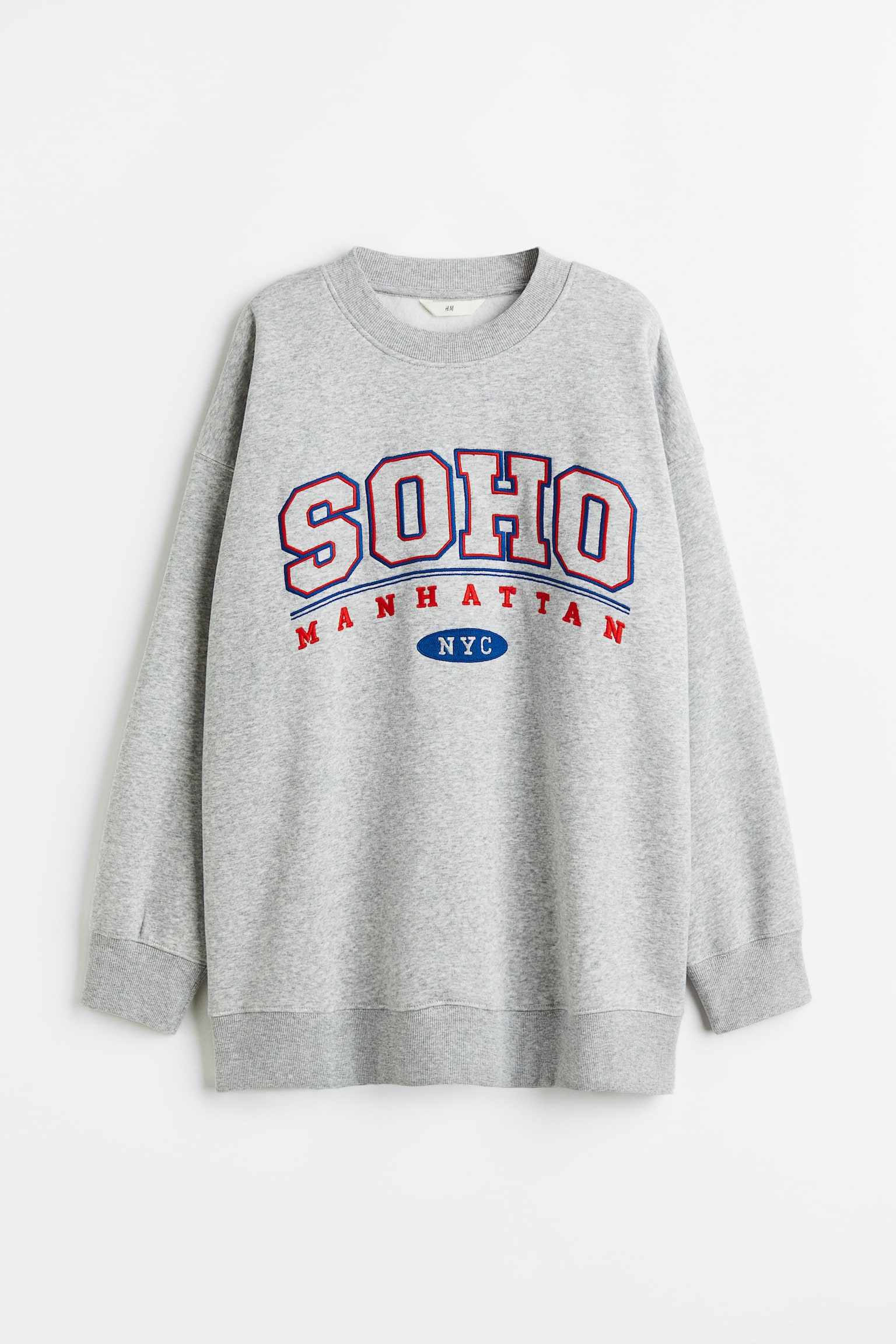 Printed sweatshirt - Light grey marl/SoHo/White/New York City/Light grey marl/Sport Studios - 1