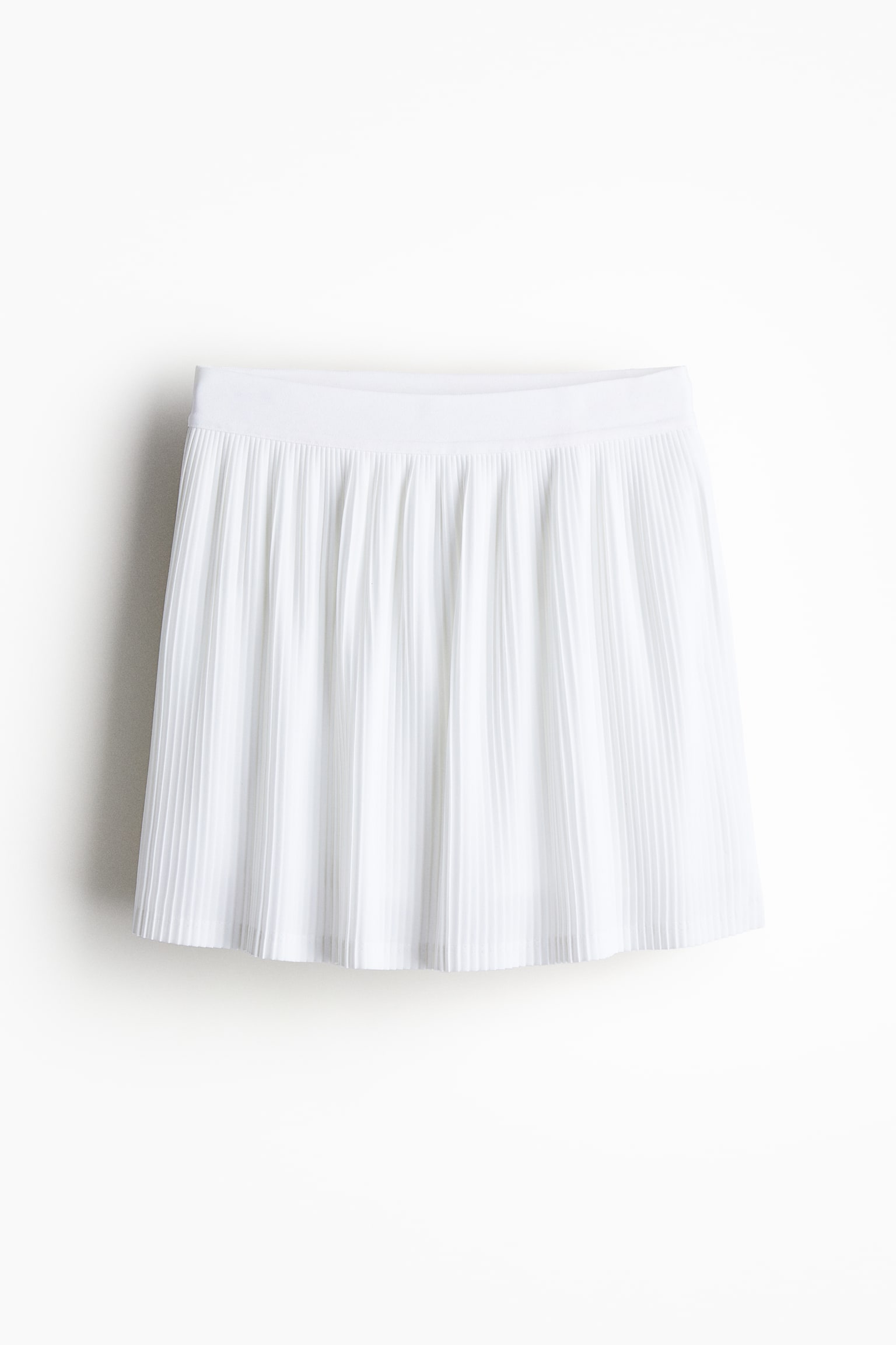 Pleated Tennis Skirt In DryMove™ - White/Black - 1