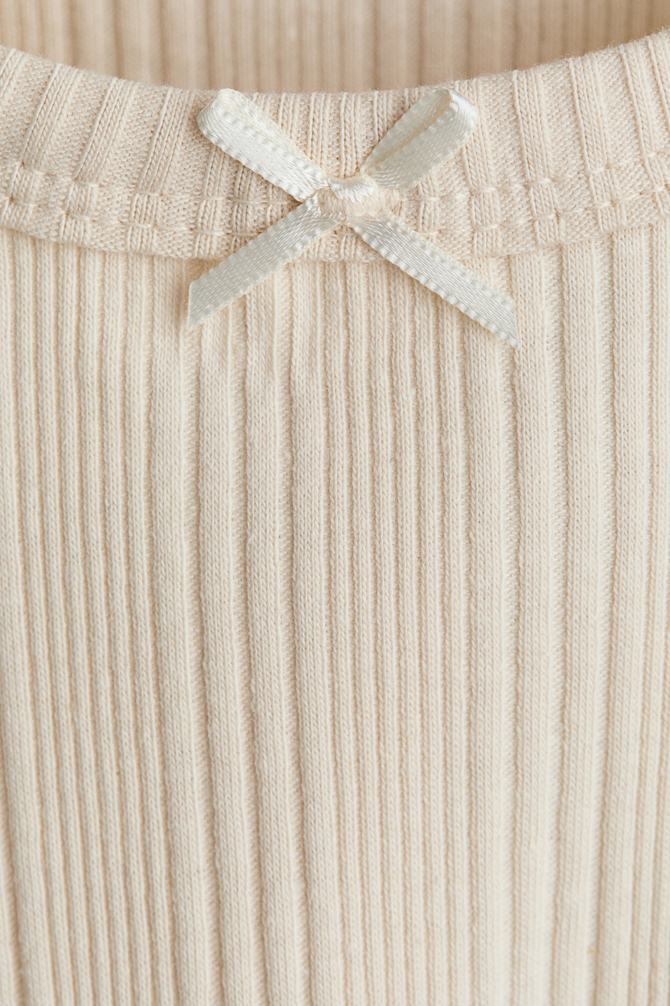 Детские топы H&M 3-Pack Ribbed Overlocked-Edge Tops — фото 2