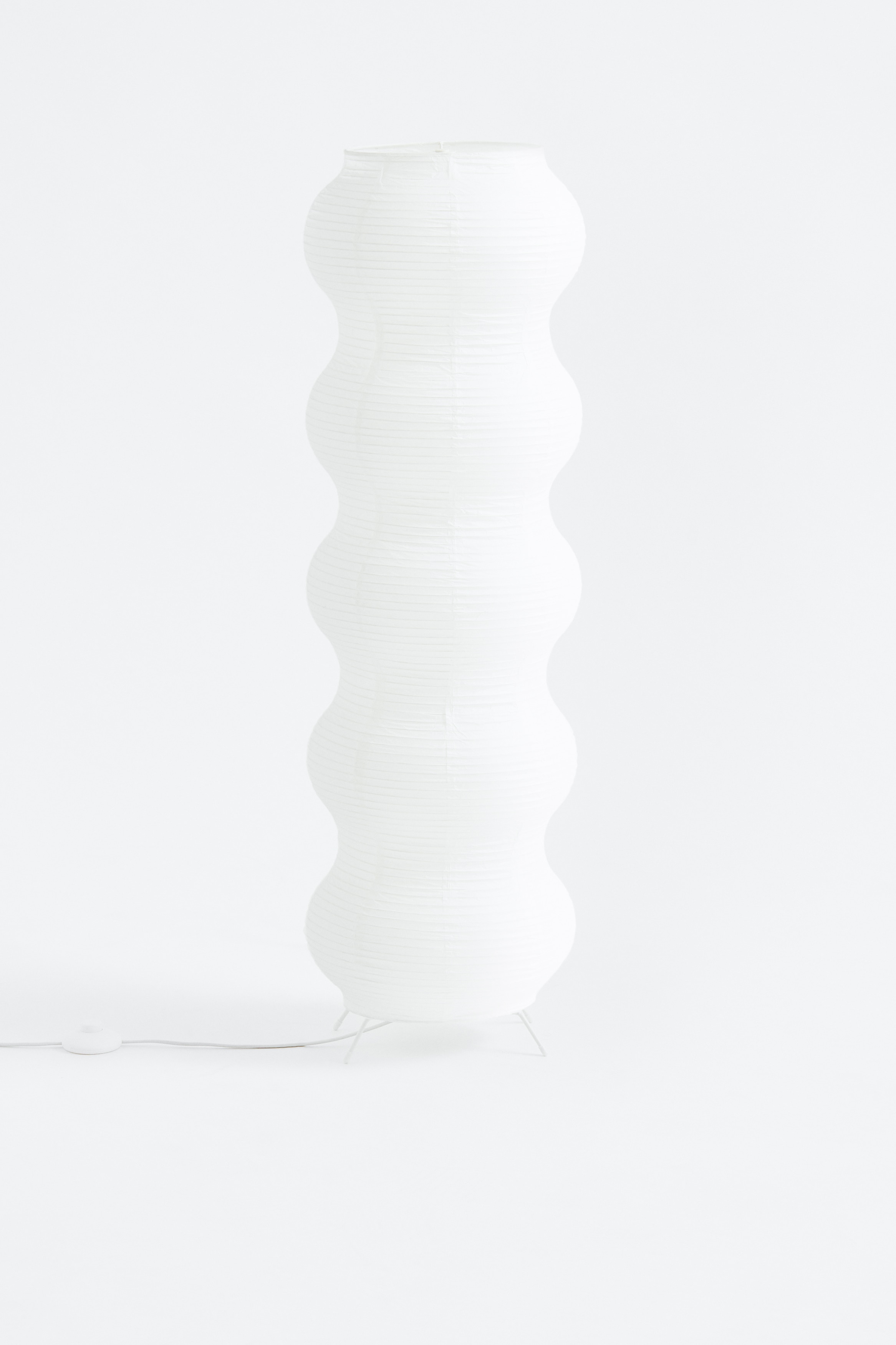 Rice Paper Floor Lamp - White/Beige