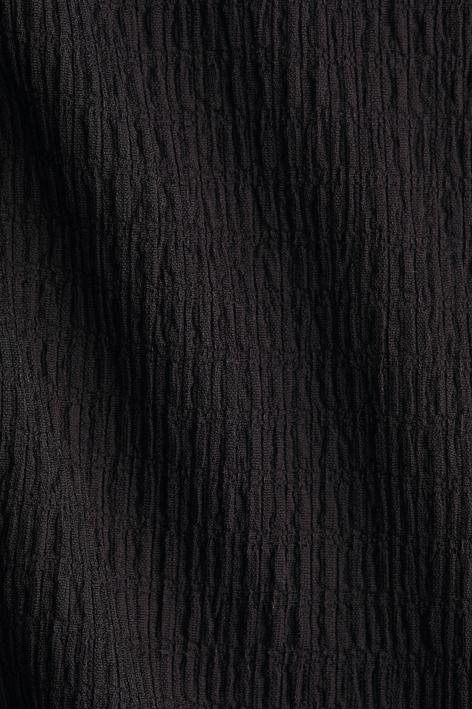 Vestido en punto texturizado - Negro/Ciruela - 4