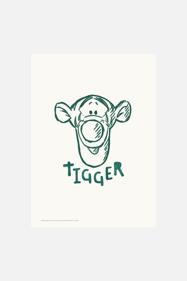 Disney - Tigger Line Sketch Poster - Multicolor - 1