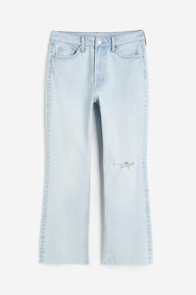 Flared High Cropped Jeans - Pale denim blue/Denim blue/Black/Denim blue/dc/dc - 1
