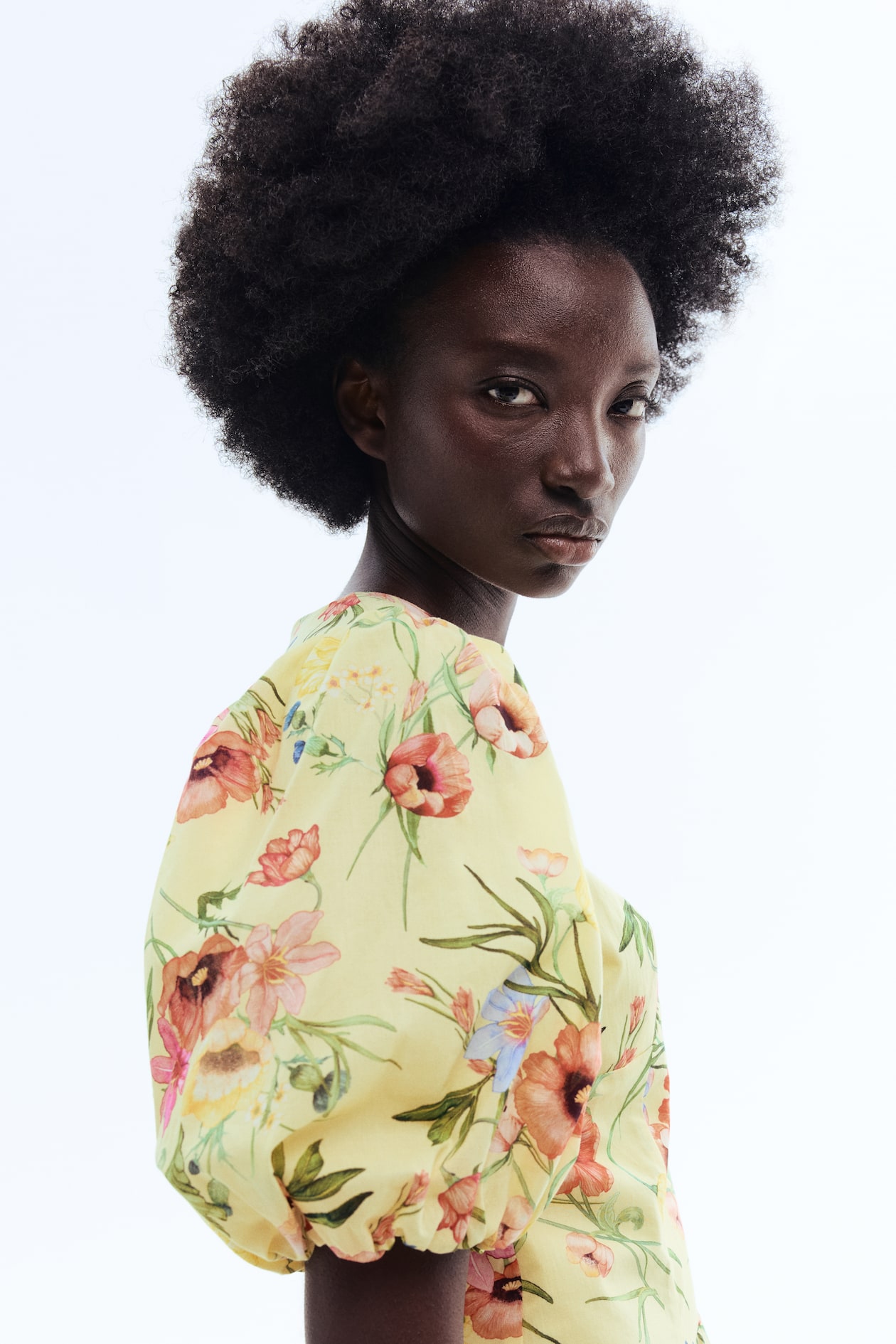 Balloon-Sleeved Cotton Dress - image 5