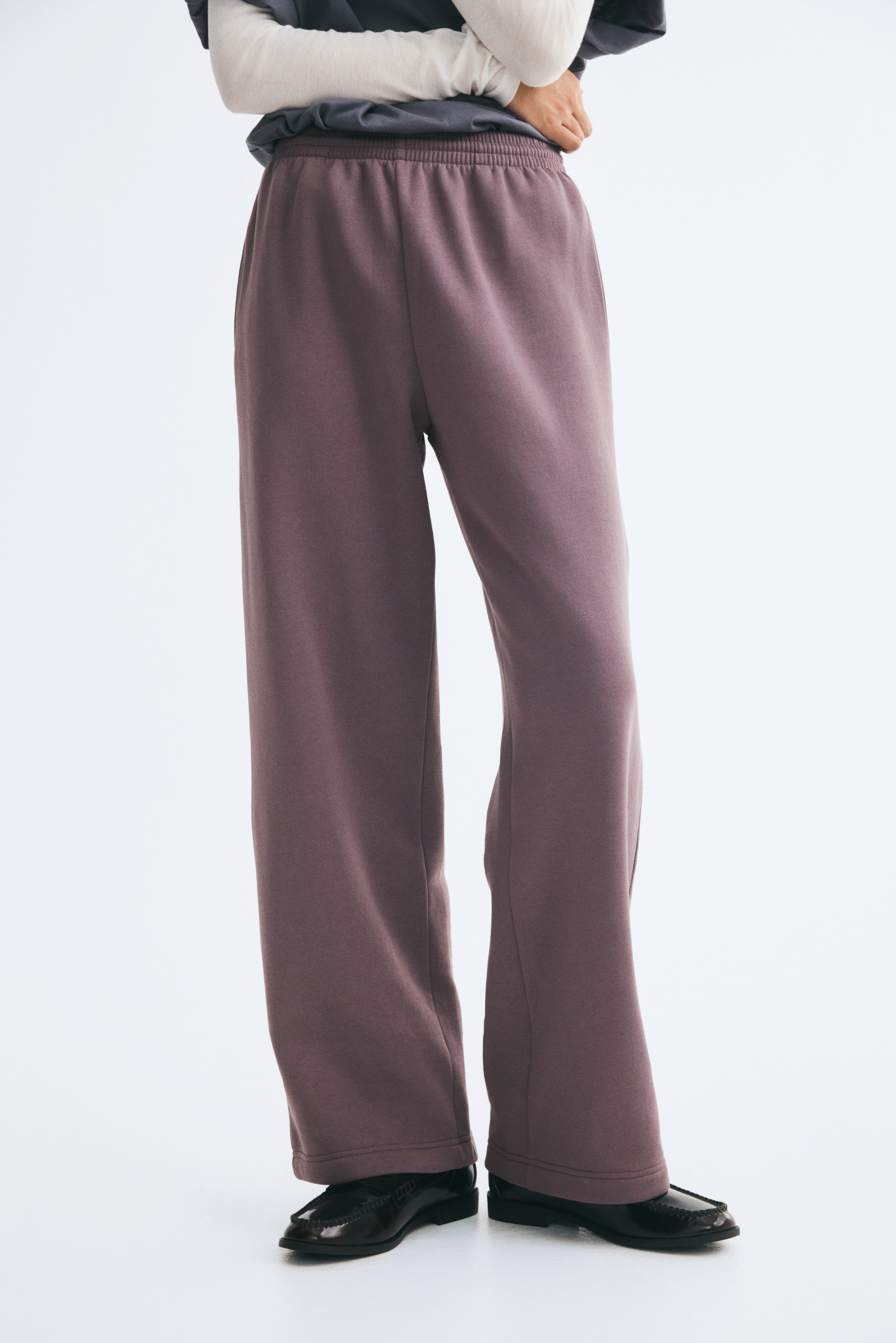 Sweatpants - Dusty paars/Lichtgrijs gemêleerd/Zwart/Donkergrijs/Donkerbruin/Bordeauxrood/Grijs gemêleerd/Lichtturkoois/Donkerrood