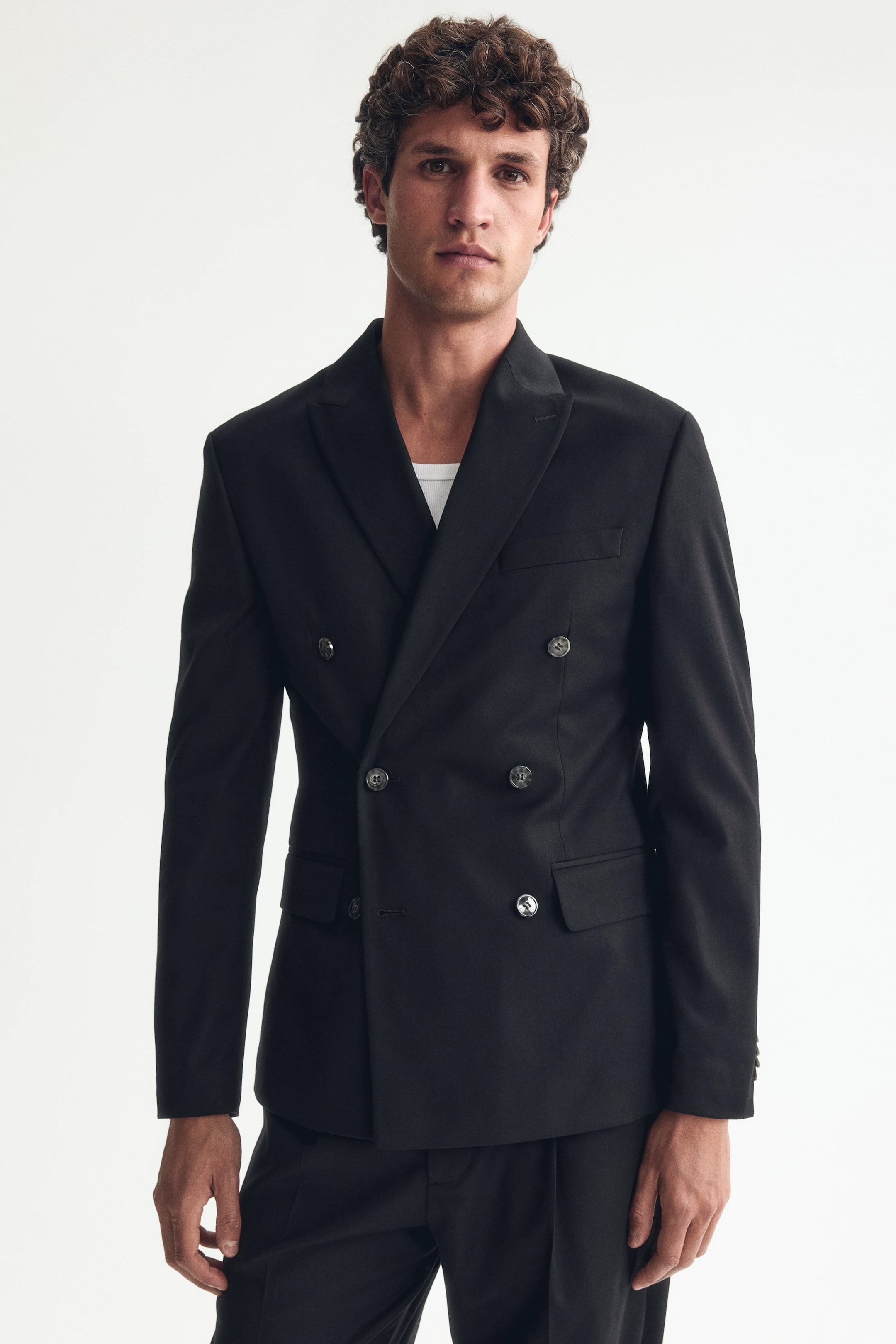 Мужские куртки H&M Regular-Fit Double-Breasted Jacket — фото 4