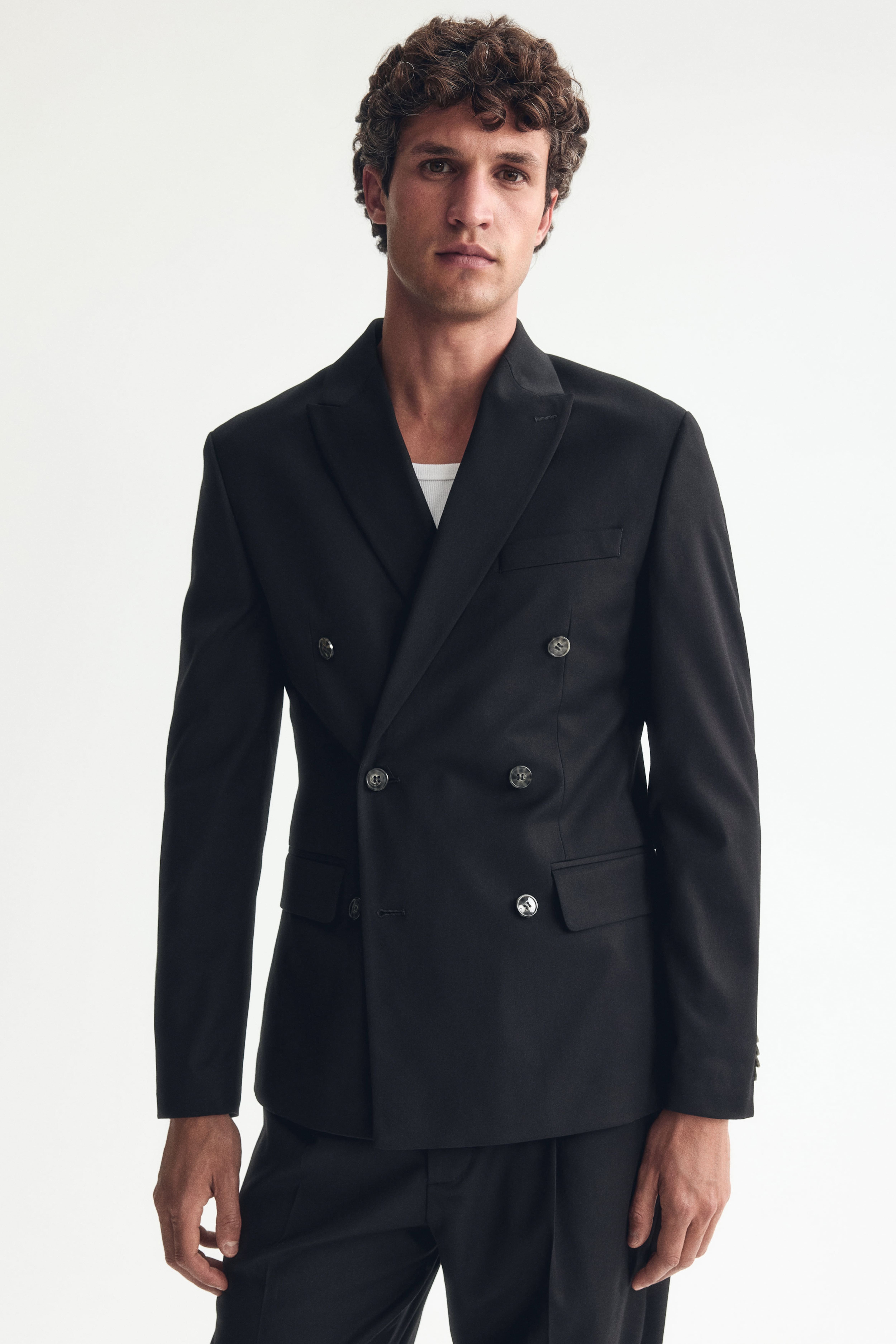 Regular-Fit Double-Breasted Jacket