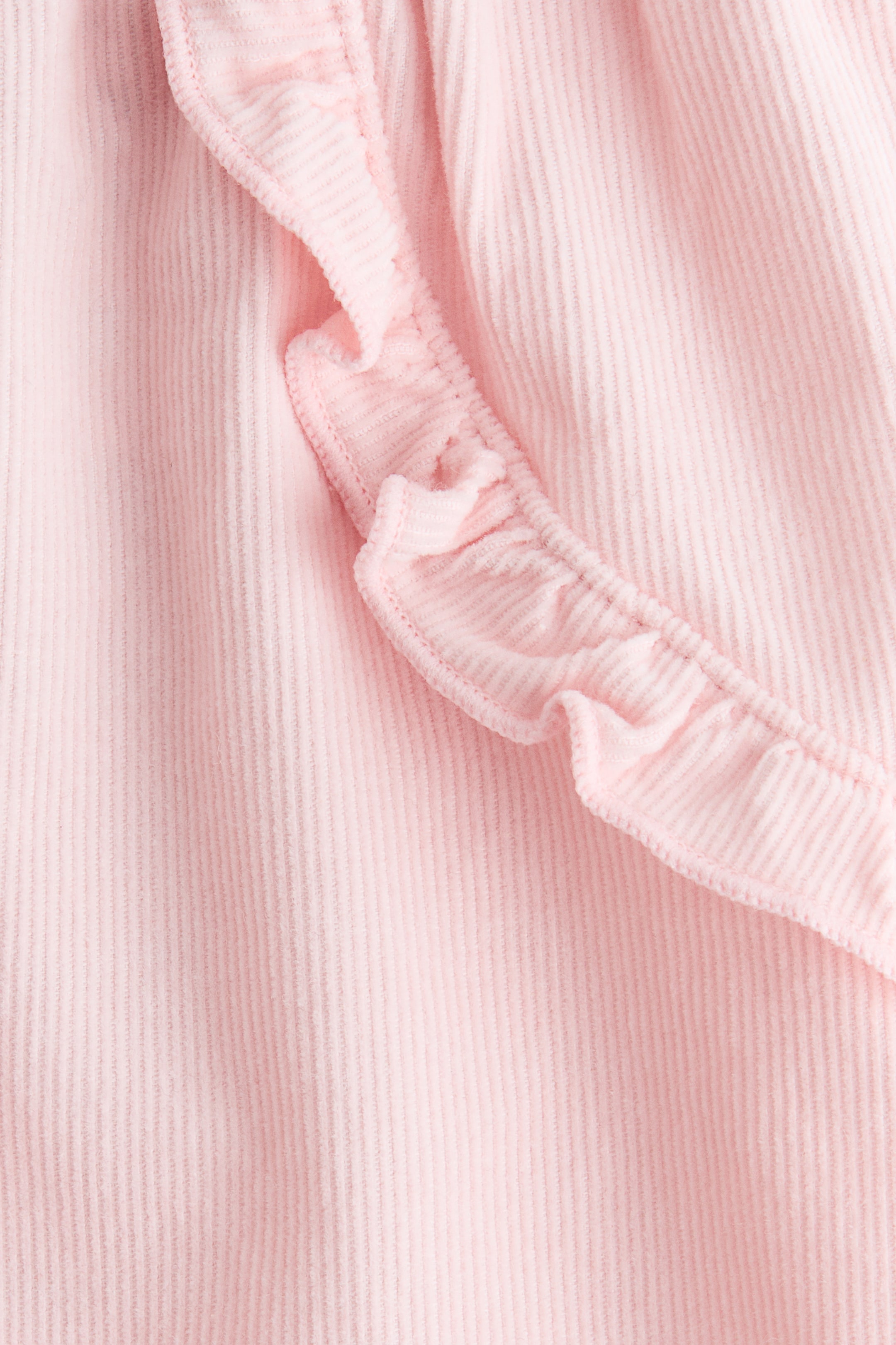 Pantalon à volants en velours côtelé