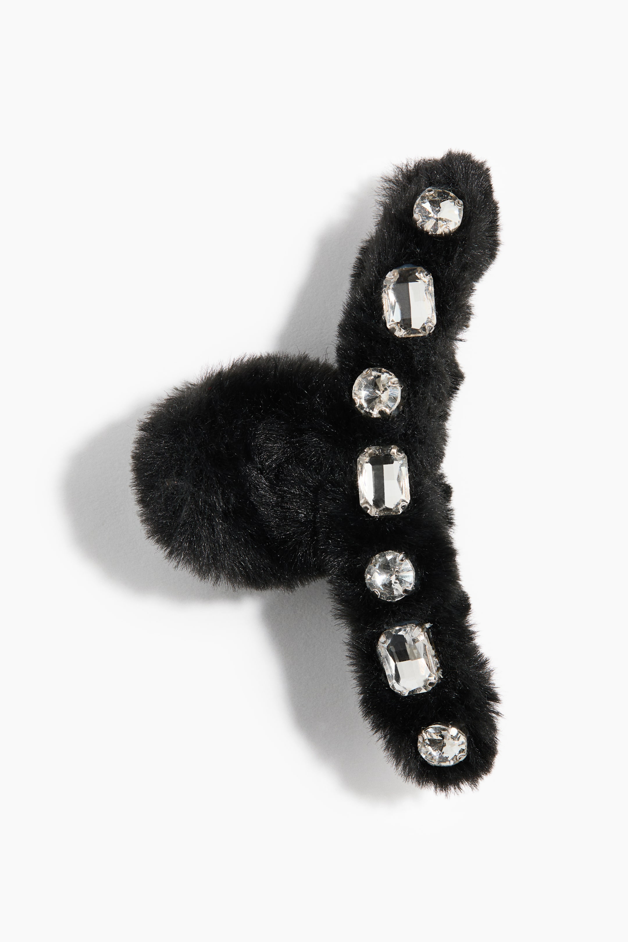 View larger image: Rhinestone-embellished hair claw - Black - Ladies | H&M 1