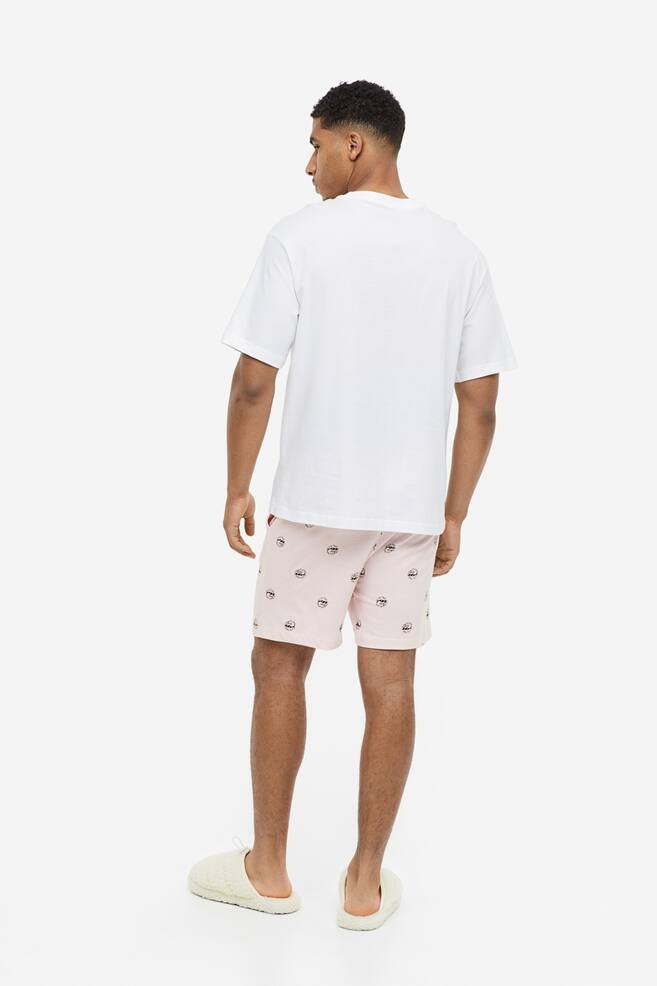 Regular Fit Pyjama shorts - Light pink/Suns/Beige/Block-patterned/Dark blue/Clouds - 6