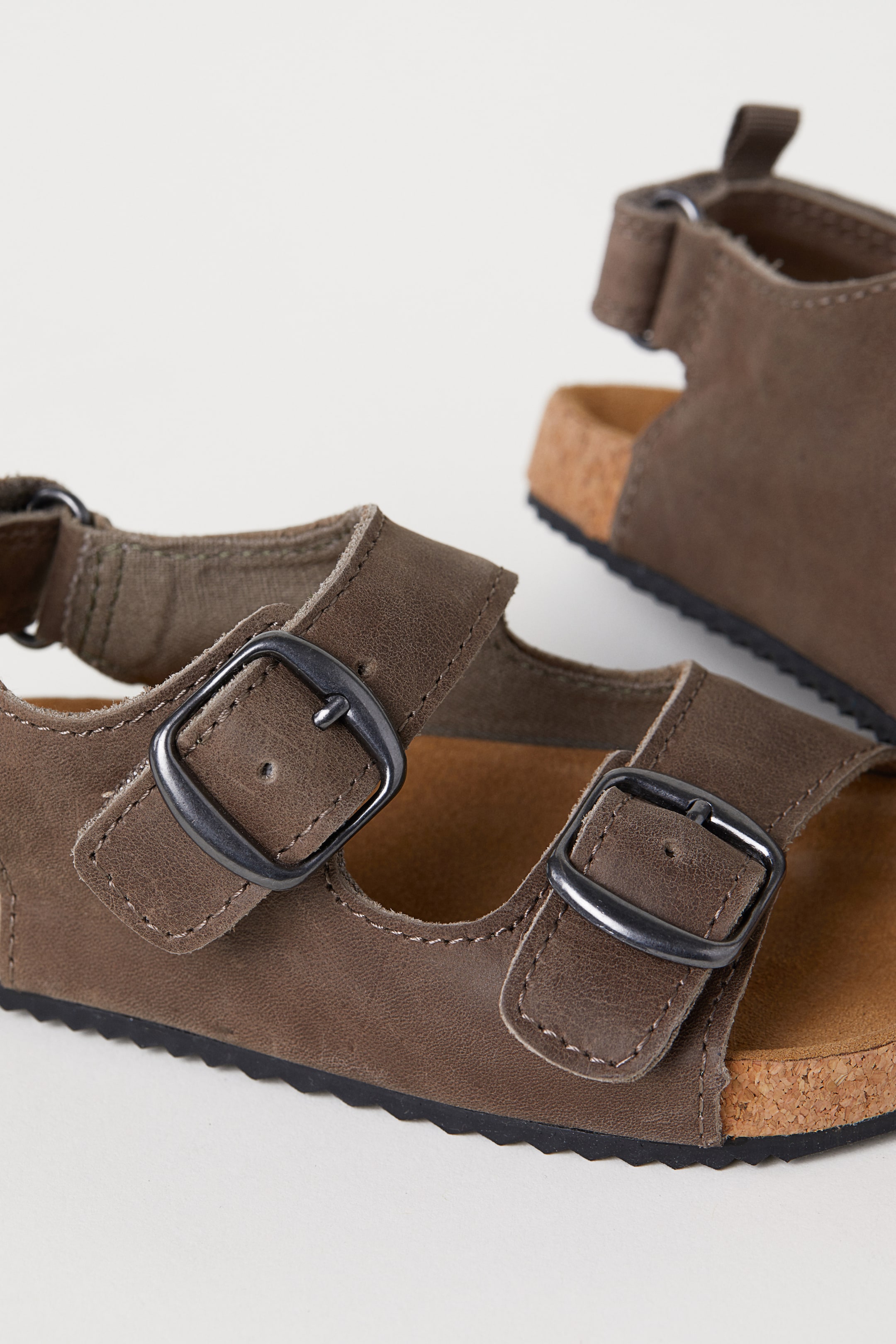 View larger image: Strappy leather sandals - Brown - Kids | H&M 2