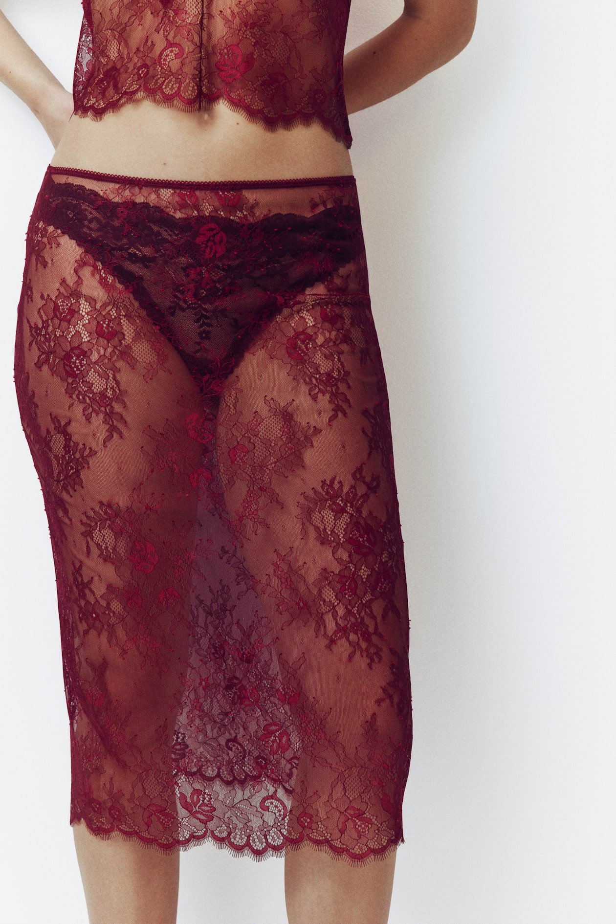 Lace Midi Skirt - image 2