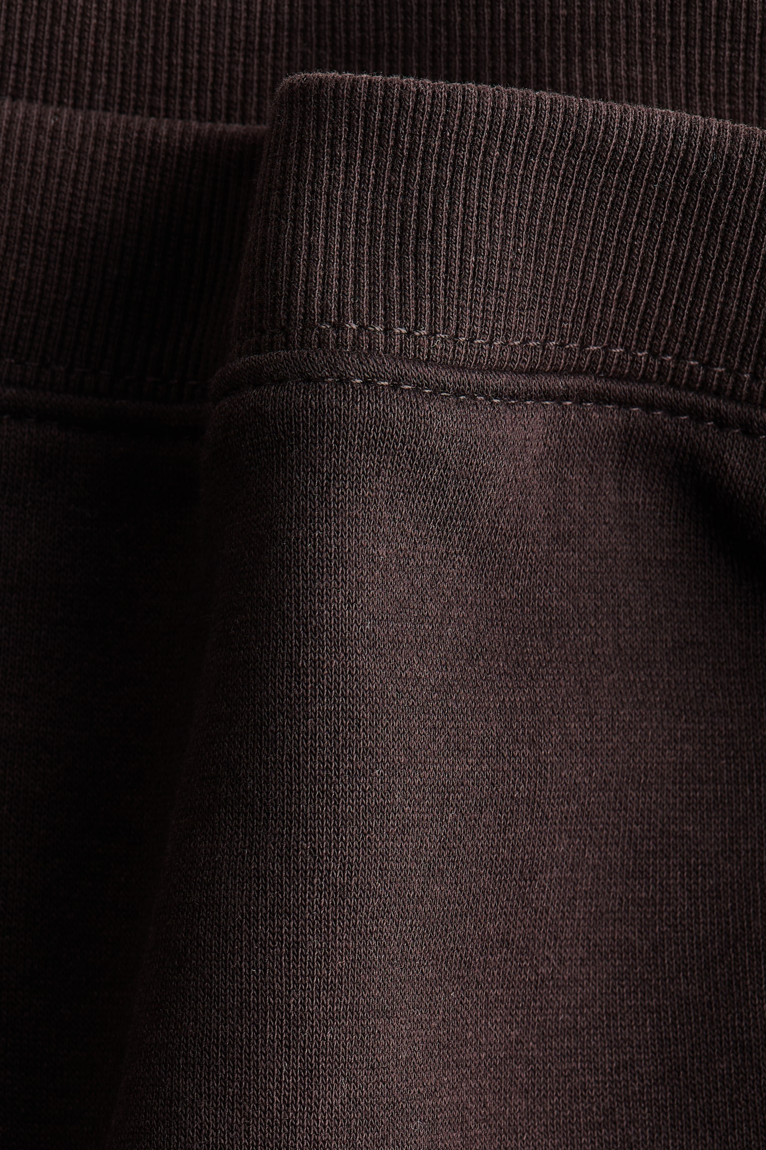 One-shoulder sweatshirt - Dark brown/Light grey marl - 5