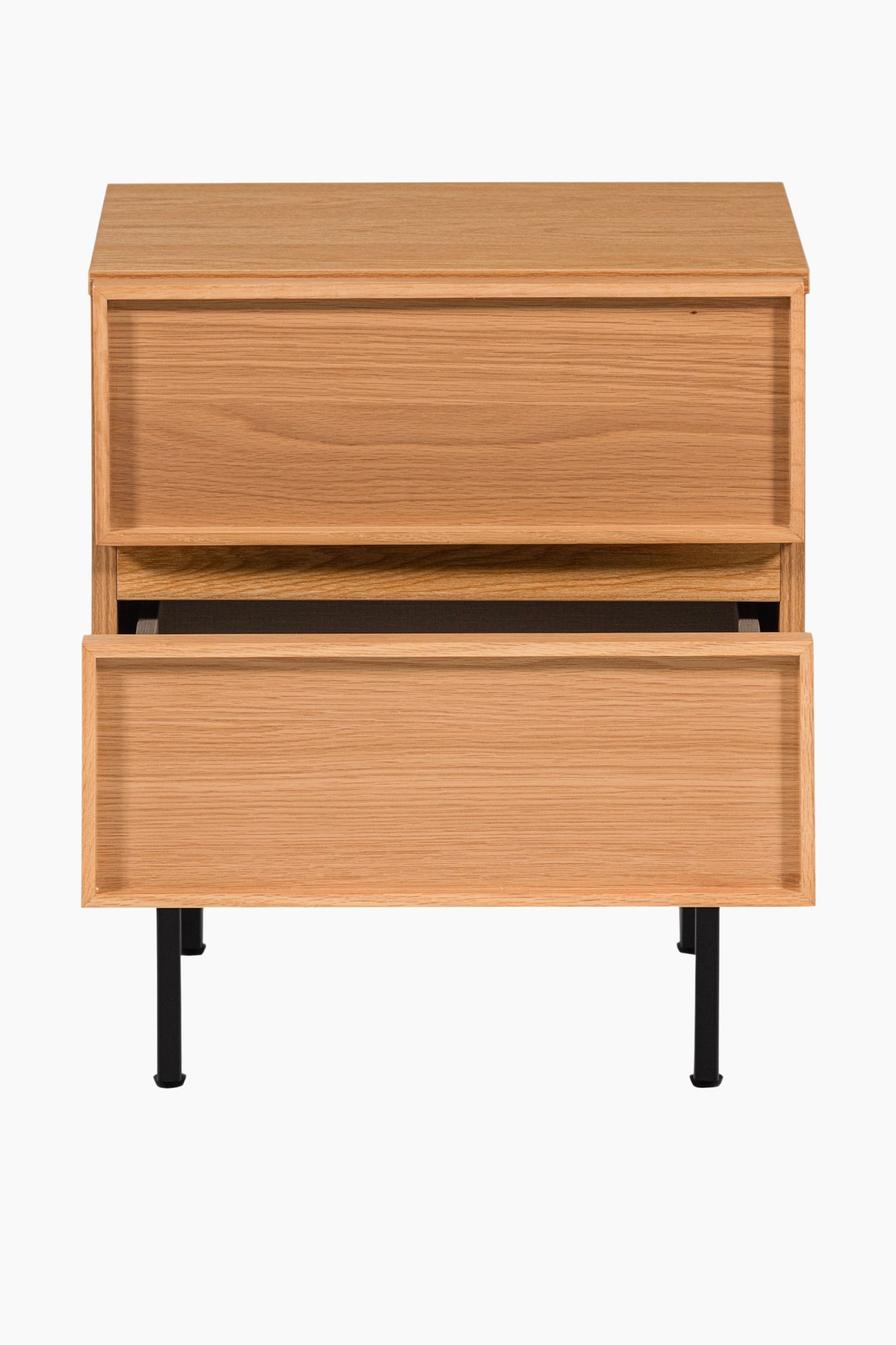 Tours Kommode/nachttisch Mit 2 Schubladen - Natürlich/Beige - 3