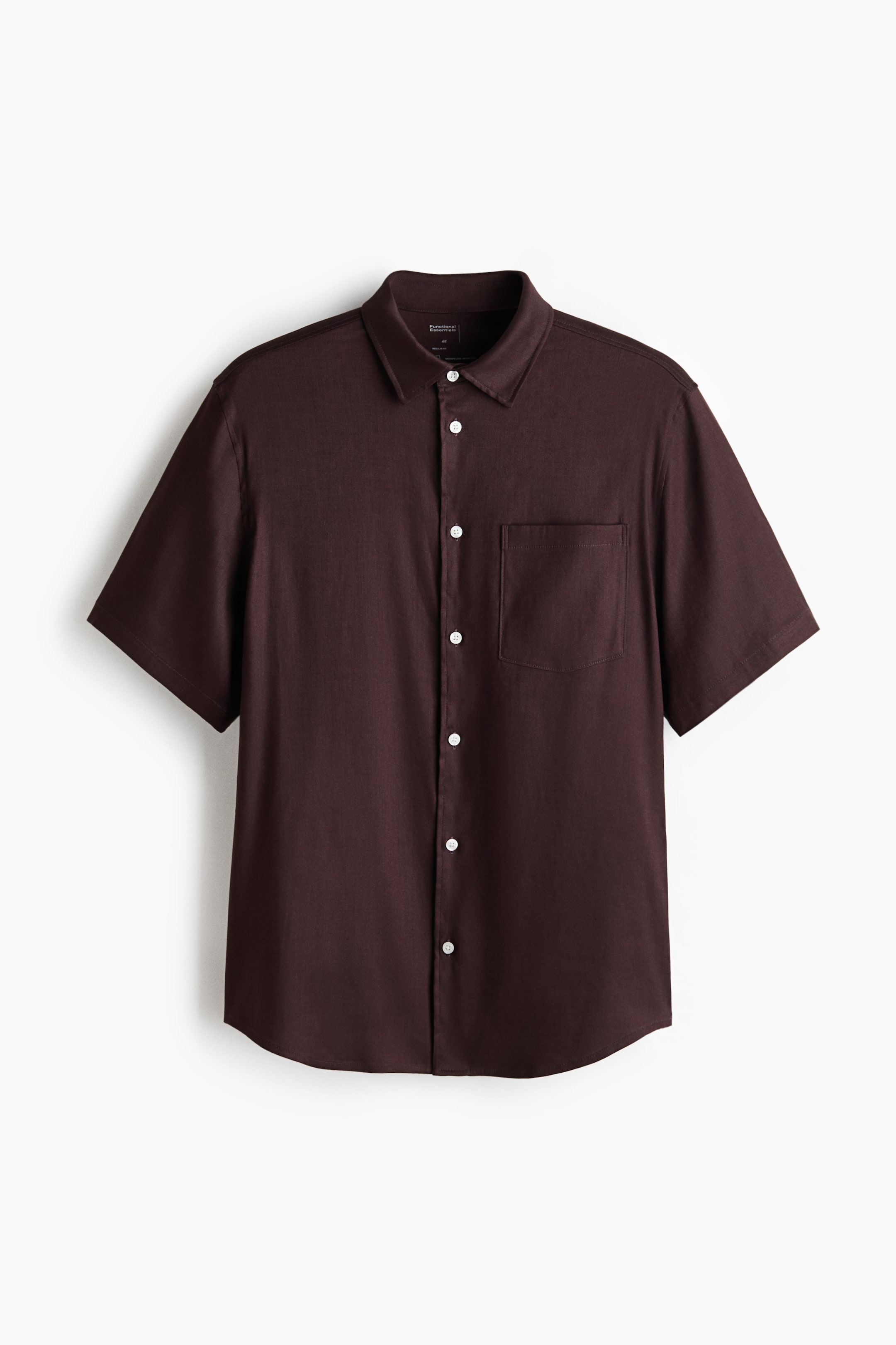 Chemise classique en lin mélangé, entretien facile
