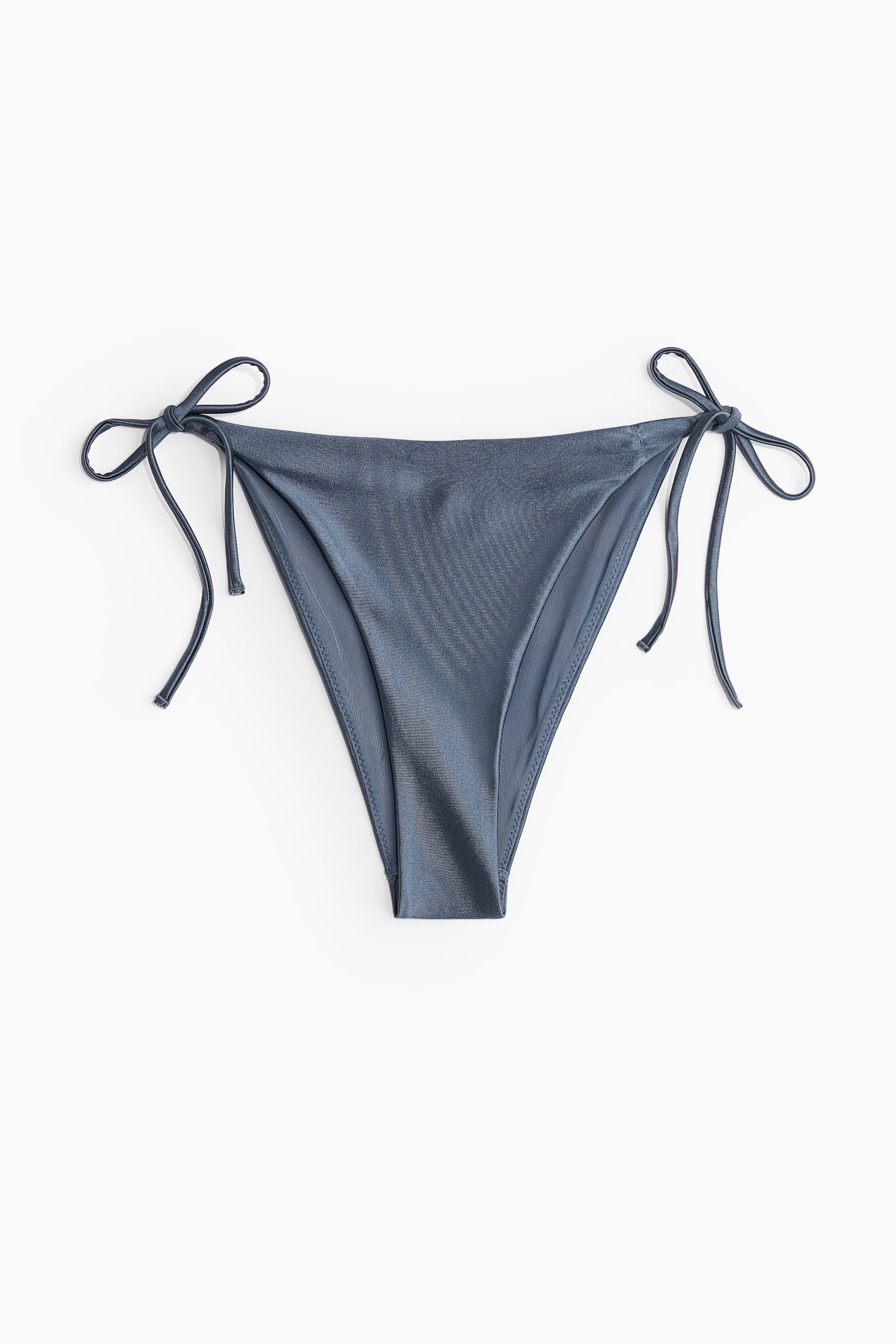 Bragas de bikini tanga con lazos - Azul paloma/Brilloso - Ladies | H&M MX