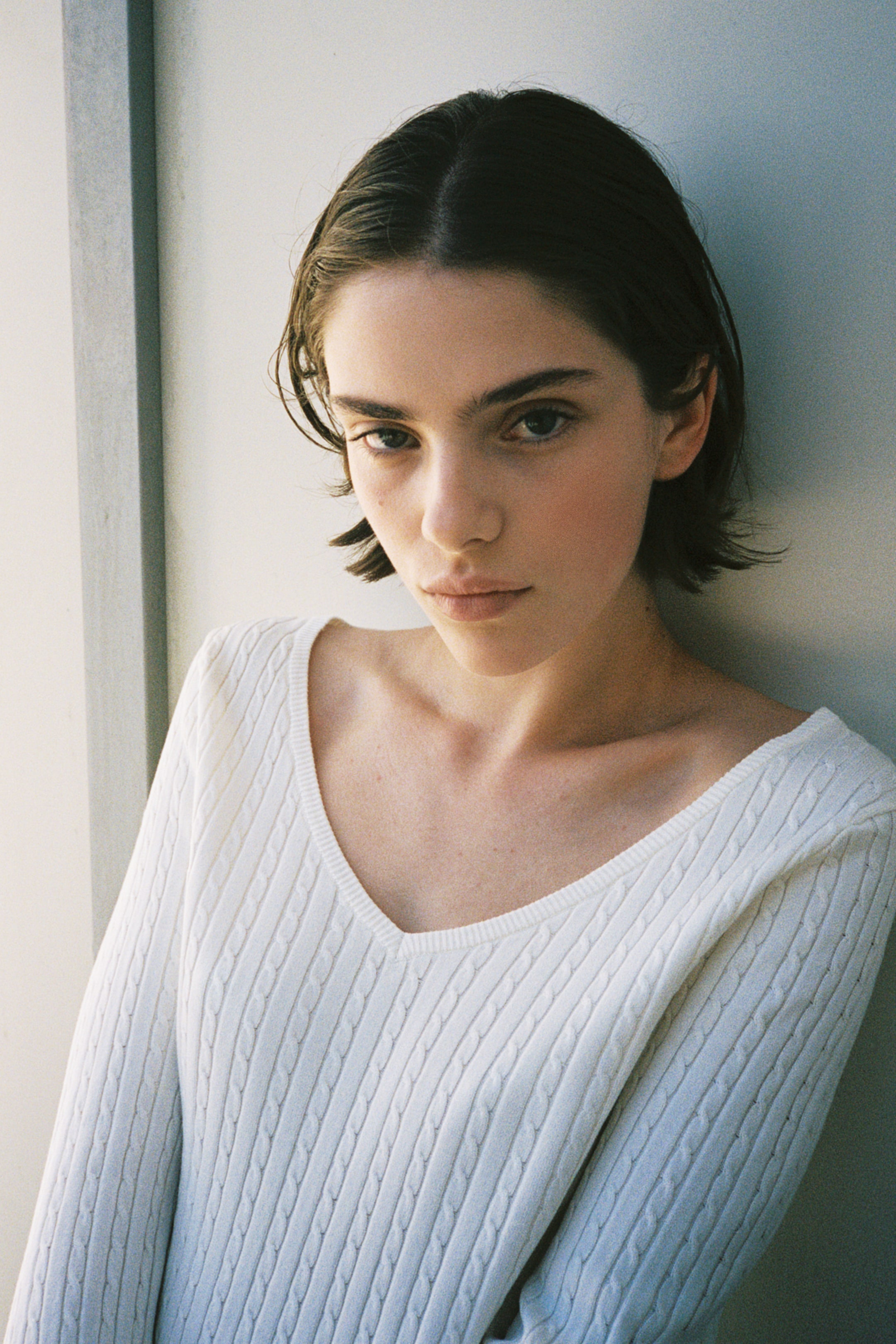 Cable-Knit Viscose-Blend Sweater