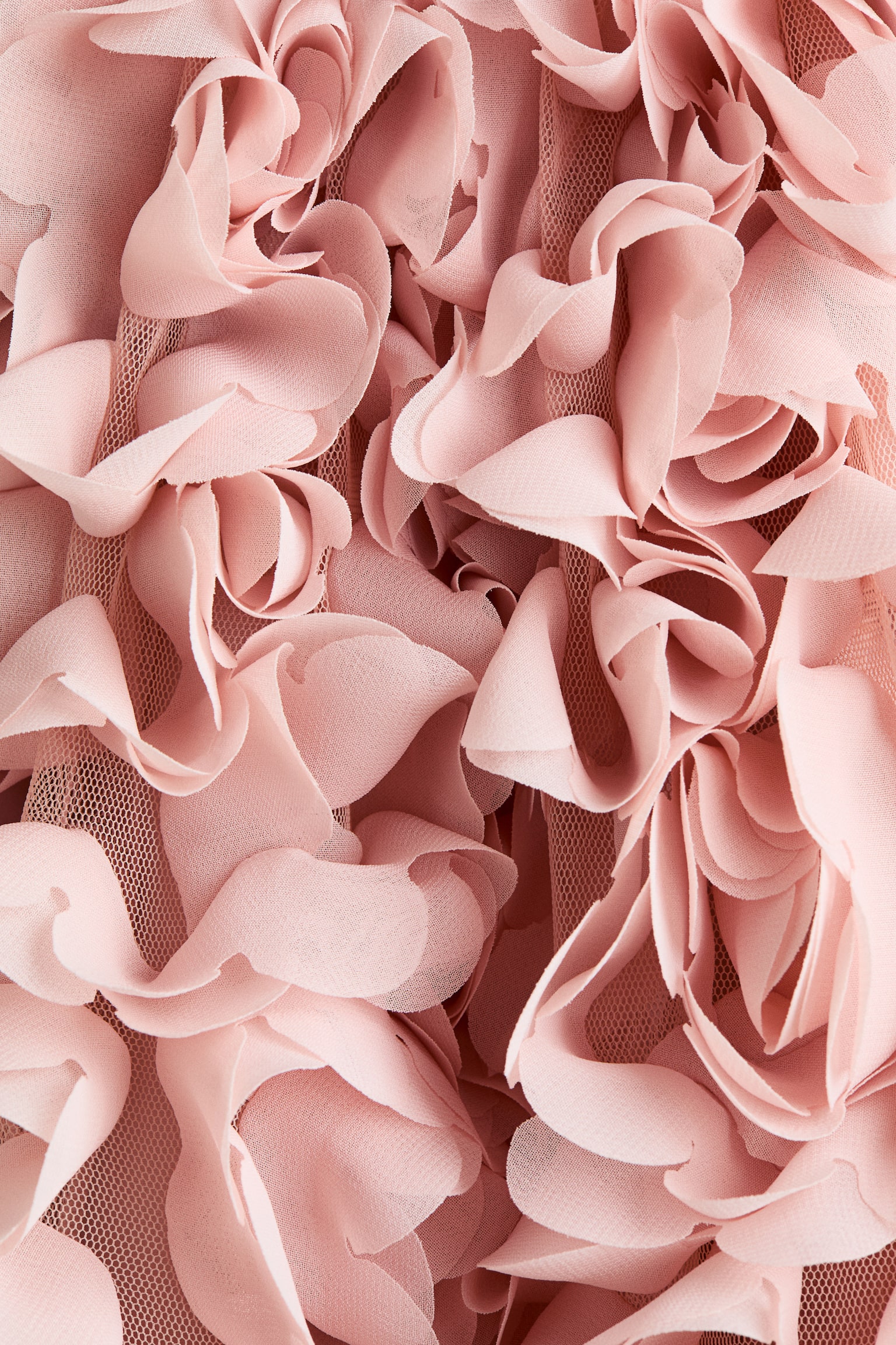 Robe avec applications florales - Rose clair - 4