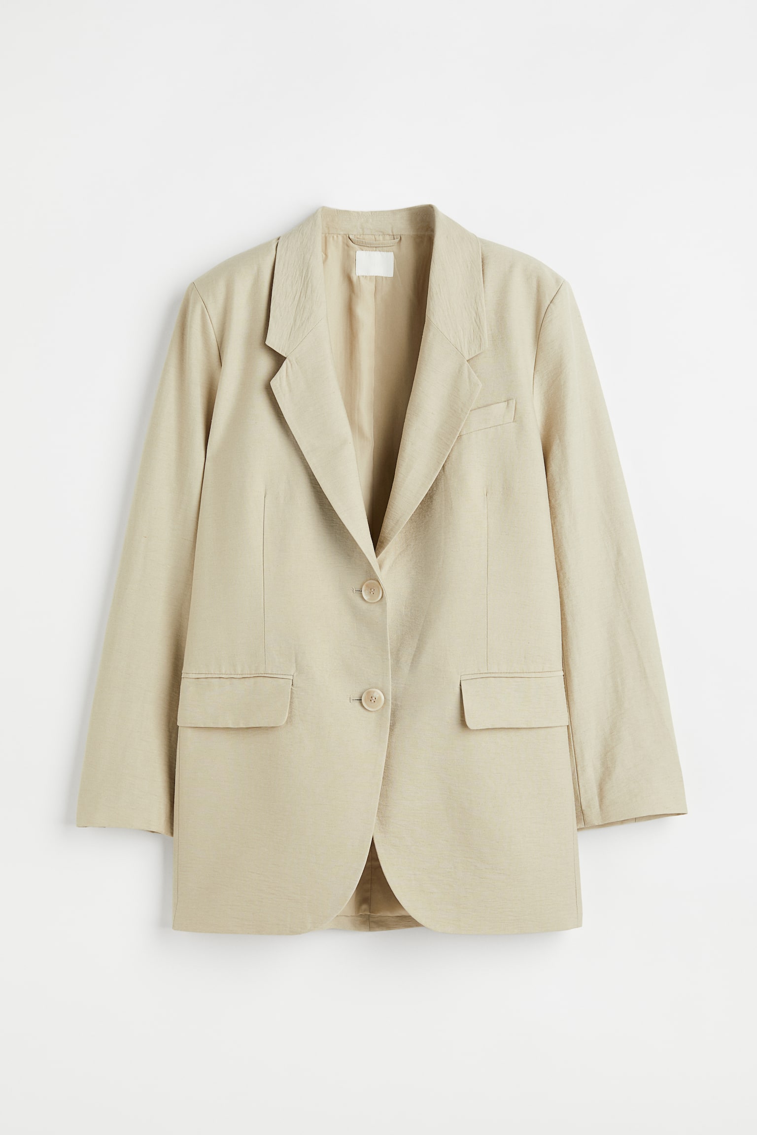 Oversized jacket - Light green-beige - 1