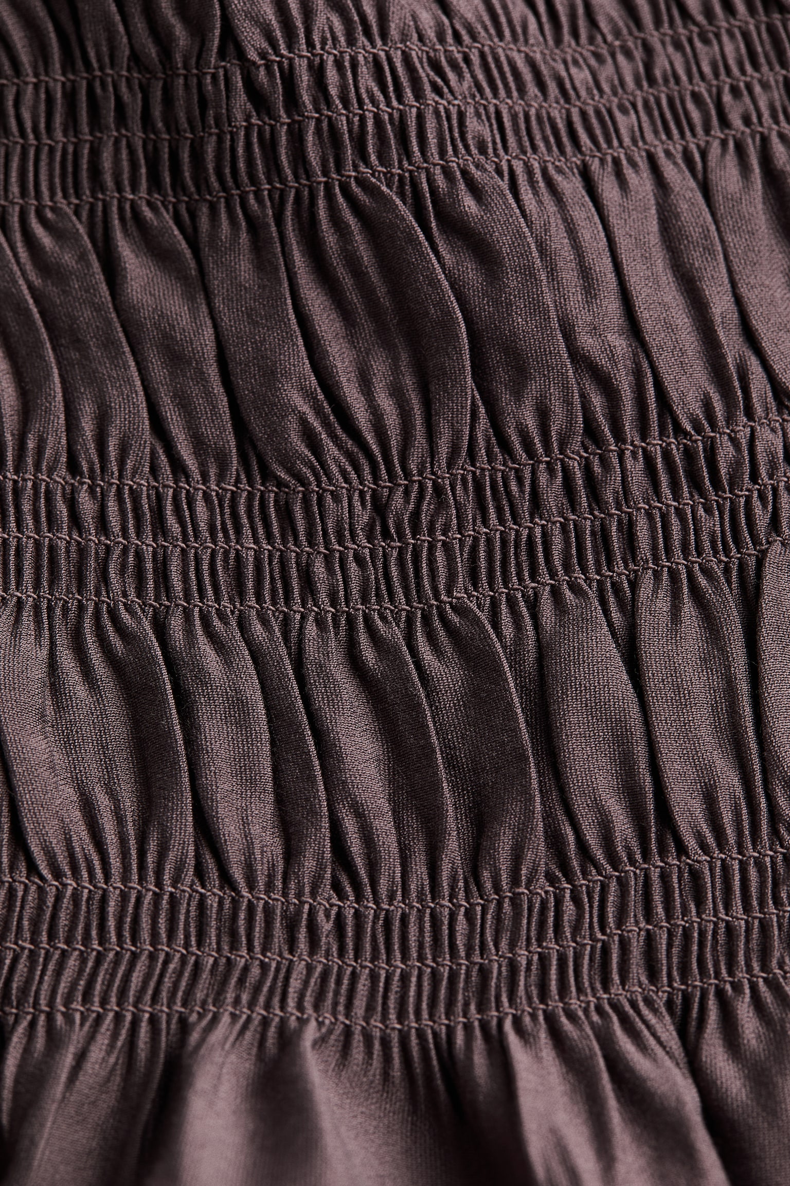 Женский топ H&M Smocked Top, цвет: Пыльный фиолетовый — фото 6
