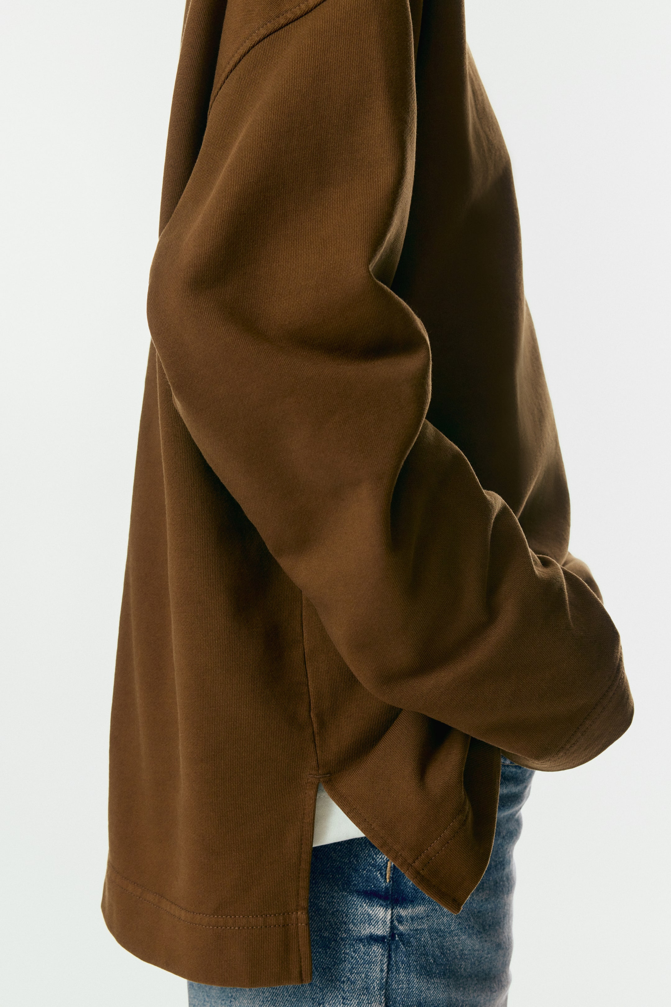 Vis større bilde: Sweatshirt med vasket effekt - Brun - DAME | H&M NO 3