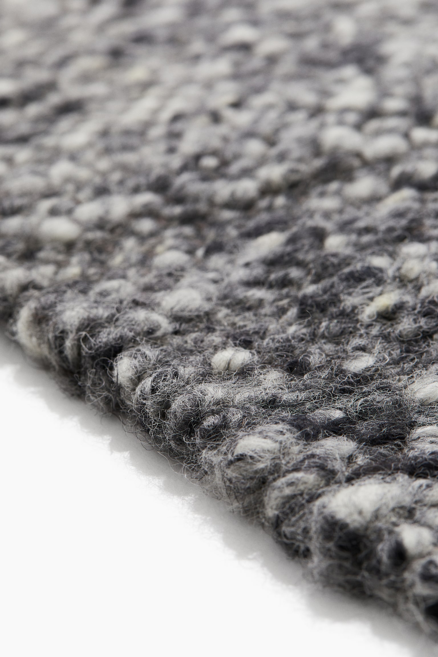 Large wool-blend rug - Dark grey/Patterned - 5