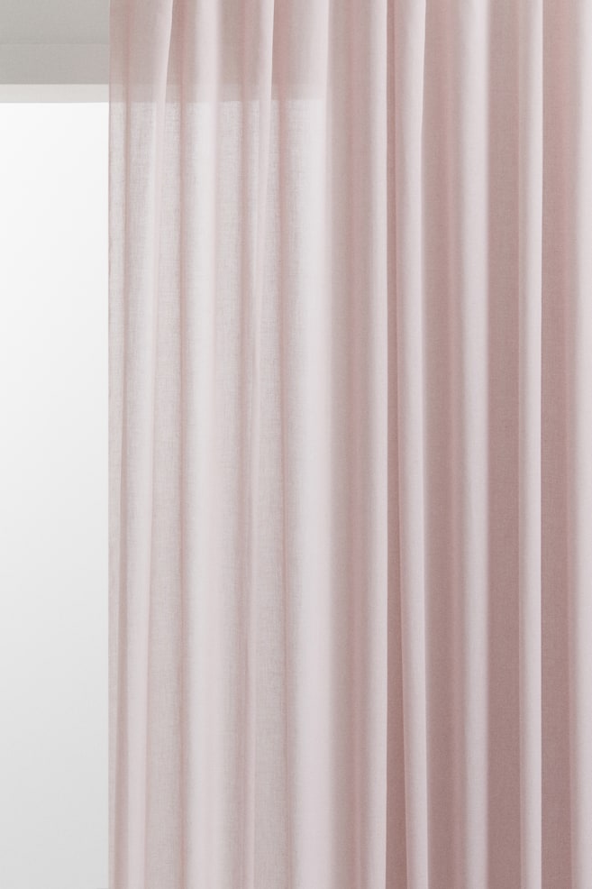 2-pack Long Curtain Panels - Dusty pink/Taupe/Beige/Light sage green/White - 1