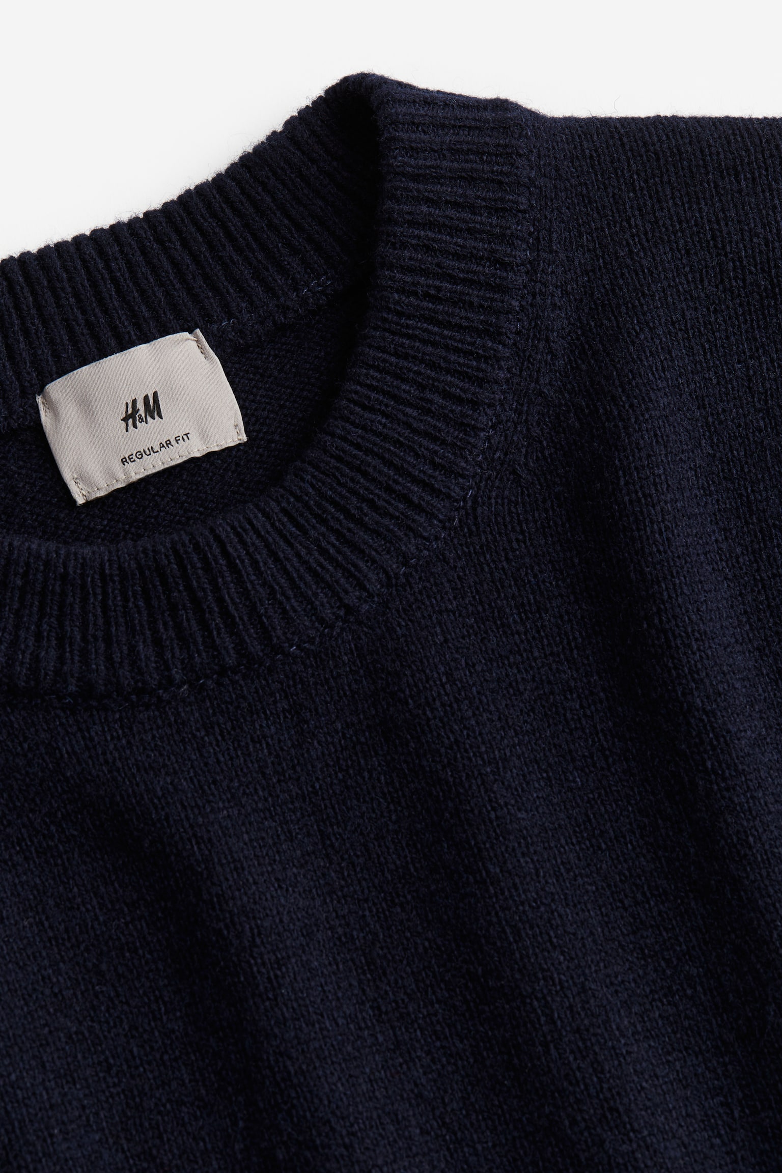 Regular Fit Wool Sweater - Dark blue/Dark grey/Dark beige/Dark brown - 2