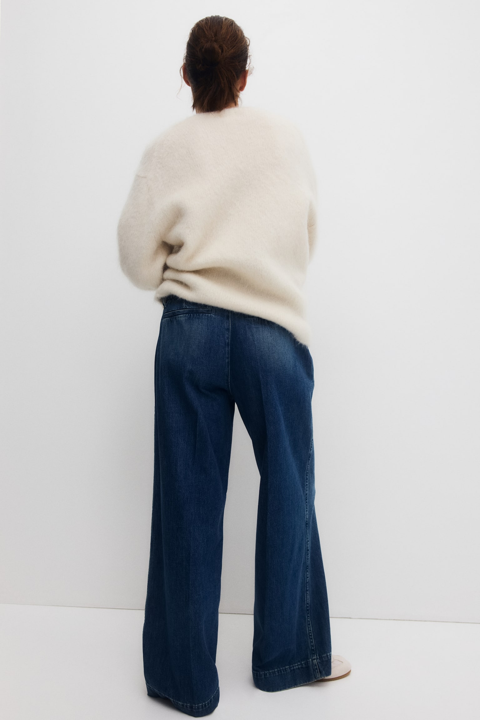 MAMA Wide jeans - כחול ג'ינס - 6