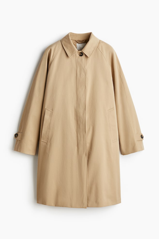 Carcoat van katoenkeper - Beige - 1