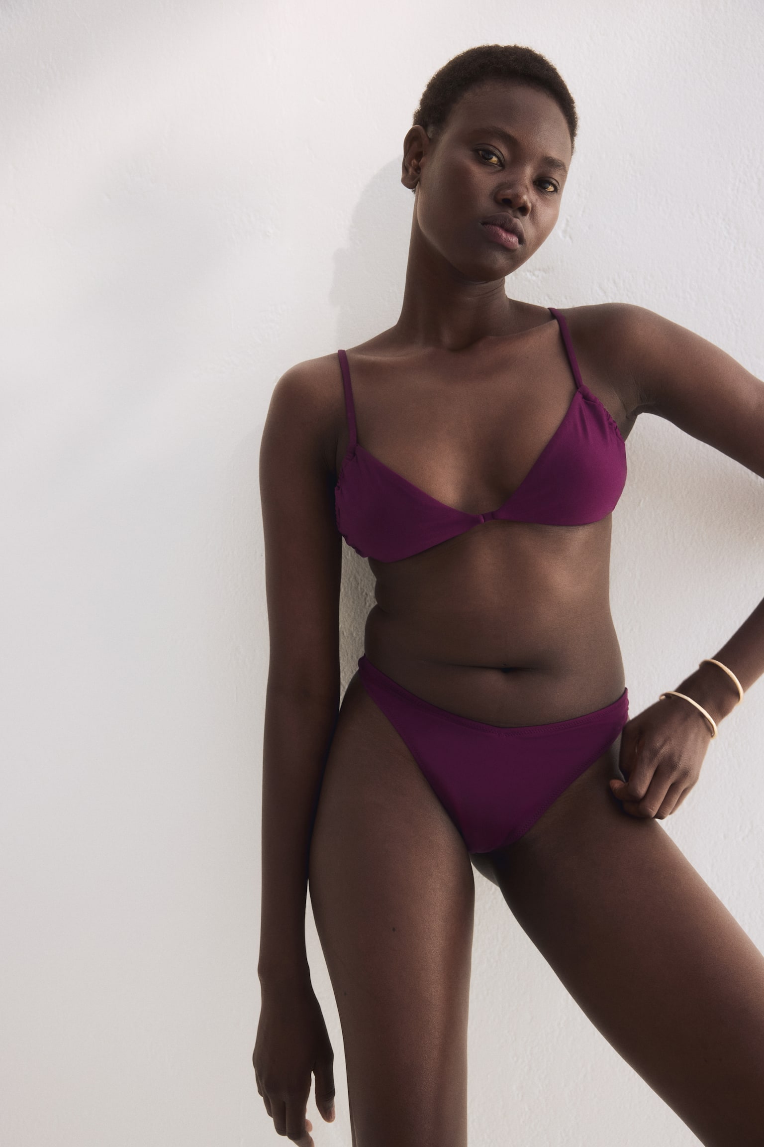 Tanga bikini - Viola scuro/Verde acceso/Beige chiaro/leopardato/Viola chiaro/motivi cashmere/Viola chiaro/Beige chiaro/leopardato/Bianco/blu fantasia/Nero/Beige chiaro/motivi batik - 1