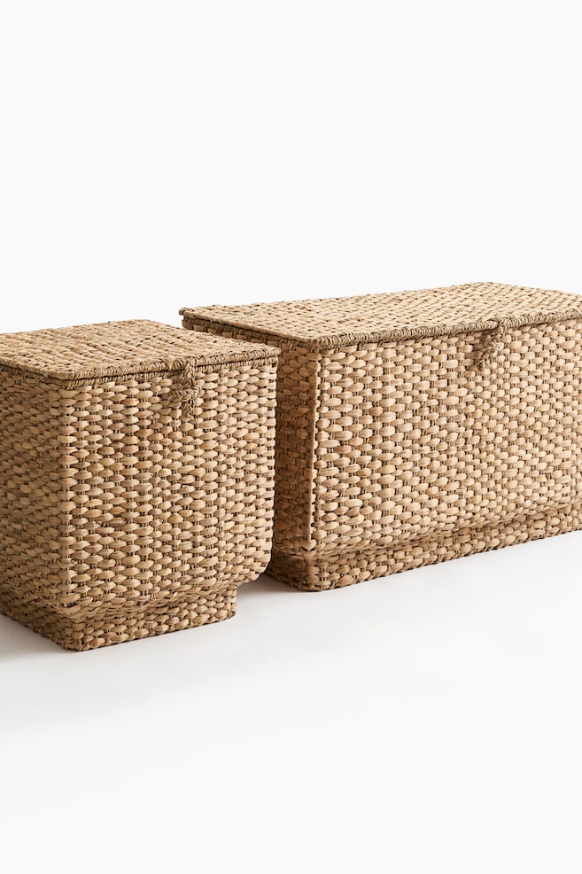 Handmade storage basket-Bege - 3