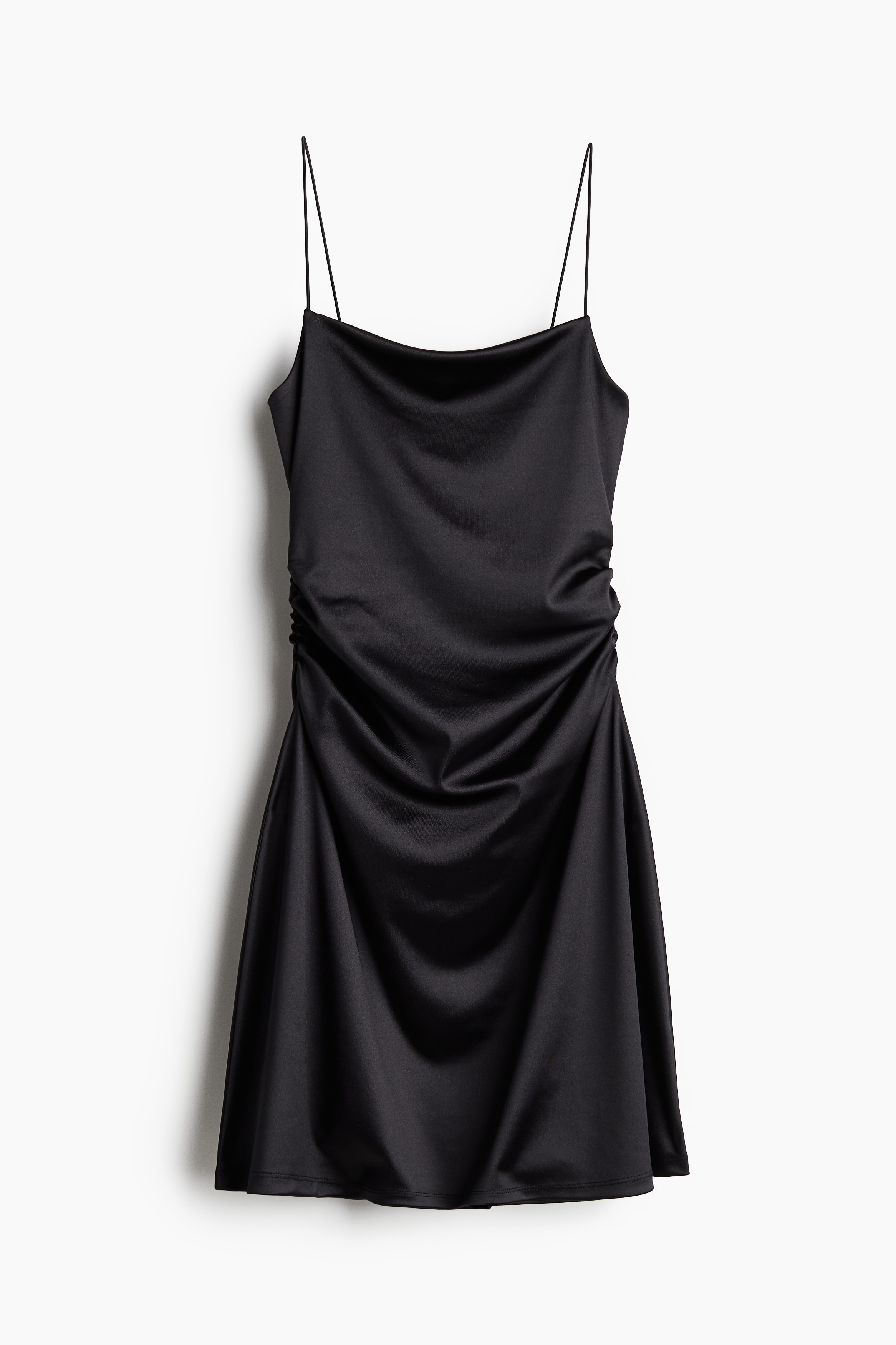 ギャザーキャミワンピース - ブラック - レディース | H&M JP