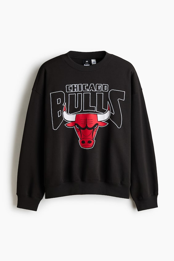 Детские худи H&M Oversized Printed Sweatshirt