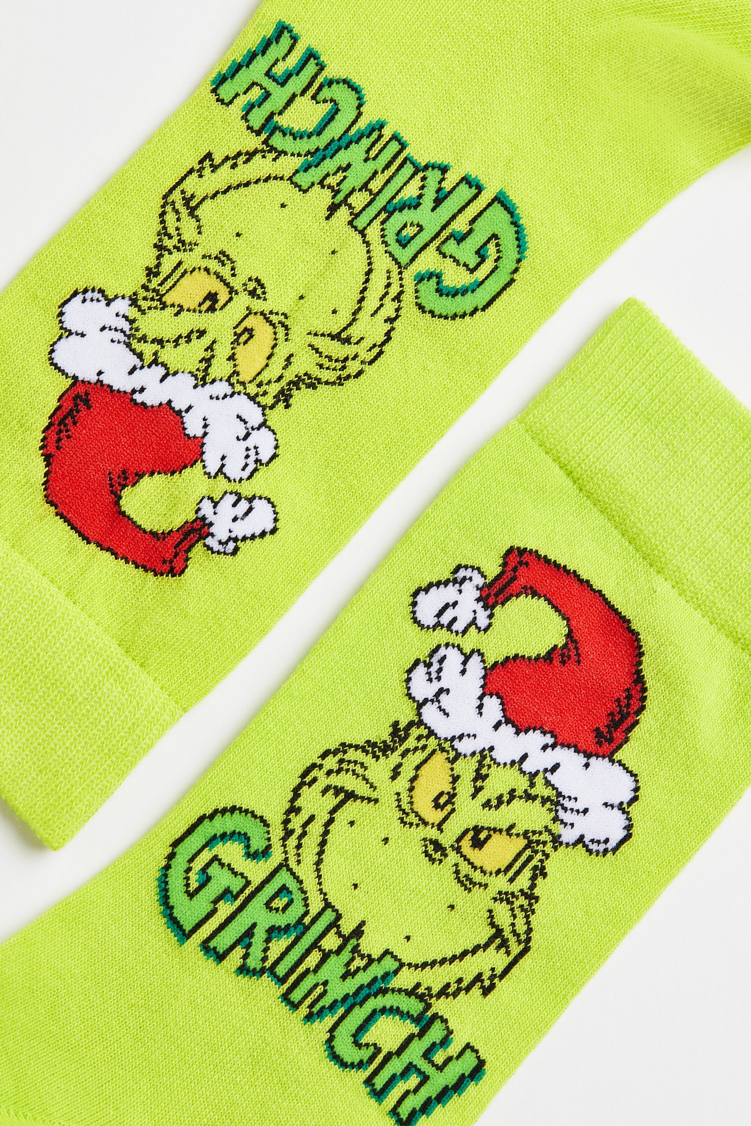 Tất có hoạ tiết - Màu xanh lá nhạt/The Grinch - 2