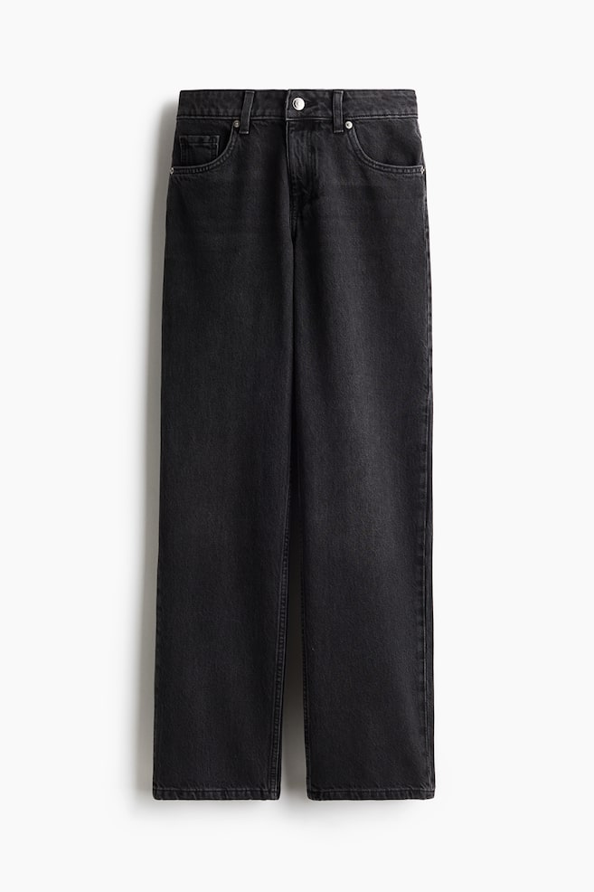 Straight Regular Jeans - Black/Dark denim blue/Dark denim blue - 1
