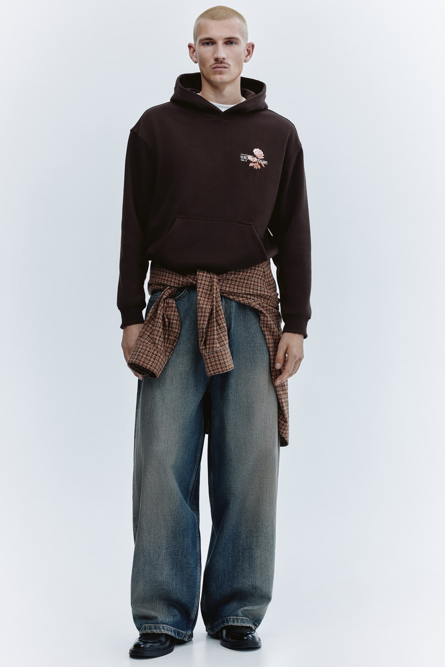 Relaxed Fit Printed hoodie - Dark brown/Verdant Blooms/Black/Appetites/White/STM/Black/Northern Rockies/White/Endless Horizons - 1