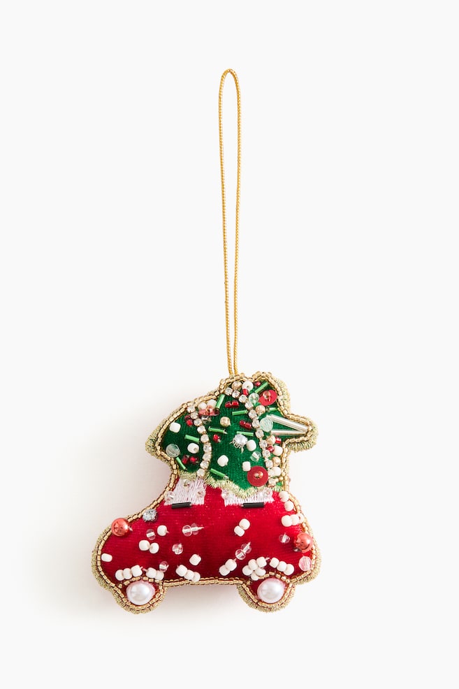 Addobbo natalizio decorato - Rosso/Automobile/Rosso/aragosta/Argentato/fiocco/Dorato/ananas/Rosso/caramella/Verde/caramella/Rosso/fiocco/Dorato/coppa da champagne/Argentato/ostrica/Bianco/stella - 1