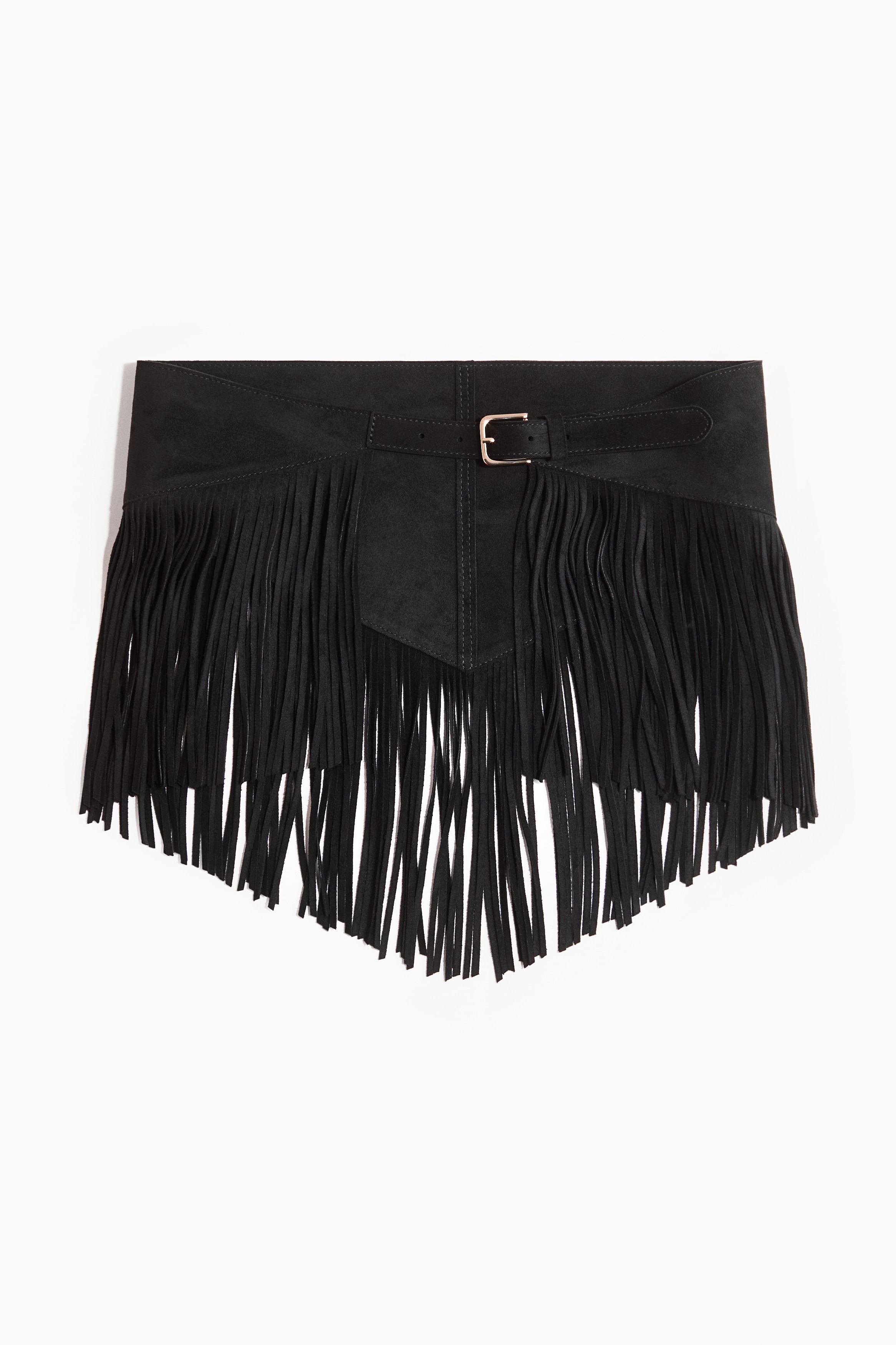 Fringed Belt - Black