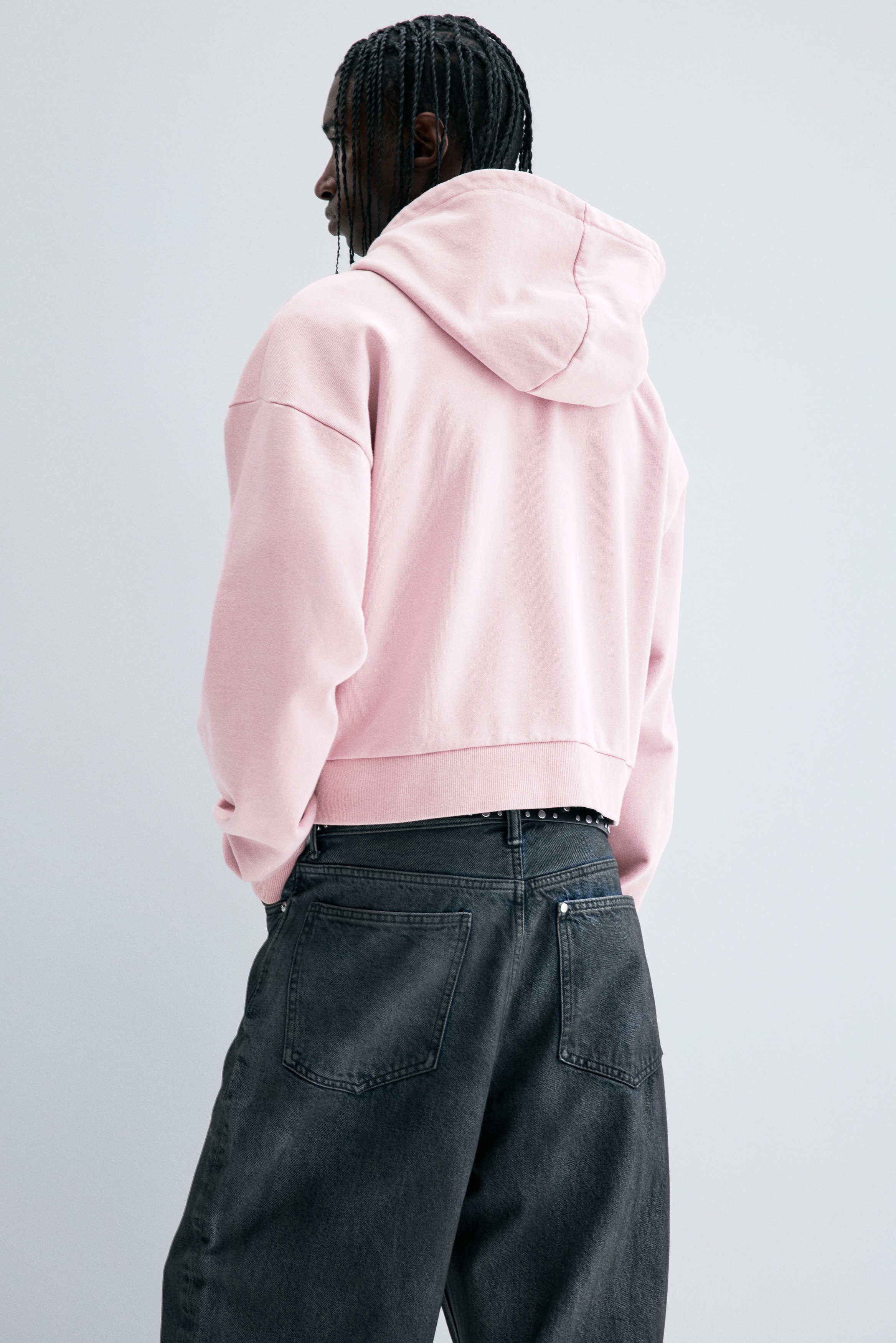 Oversized-Fit Hooded Jacket - Pink - Men | H&M US