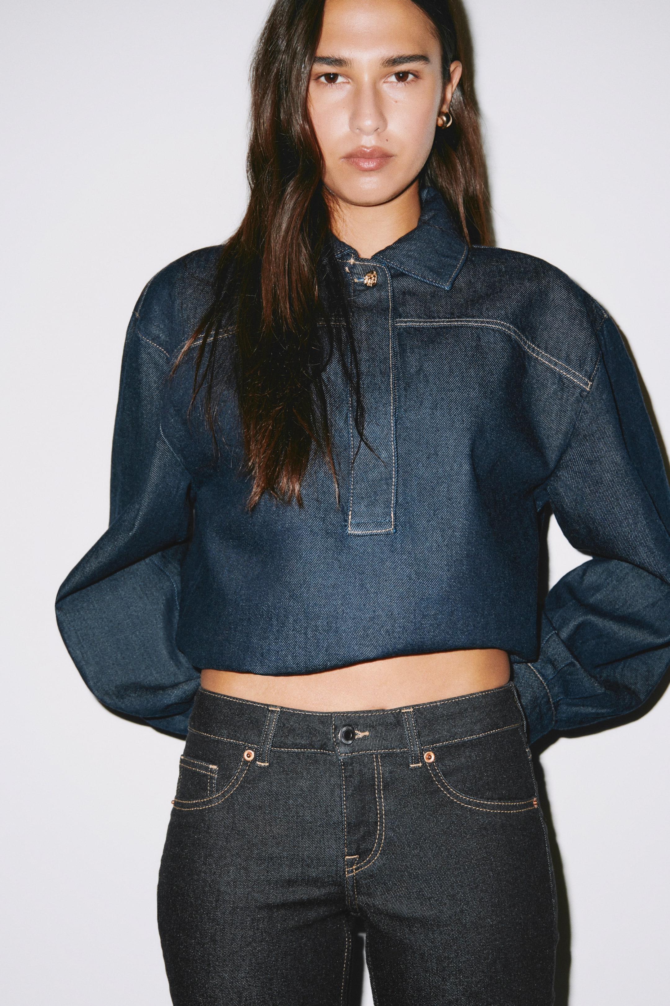 Ingrandisci l'immagine: Flared Low Jeans - Nero denim - DONNA | H&M CH 2