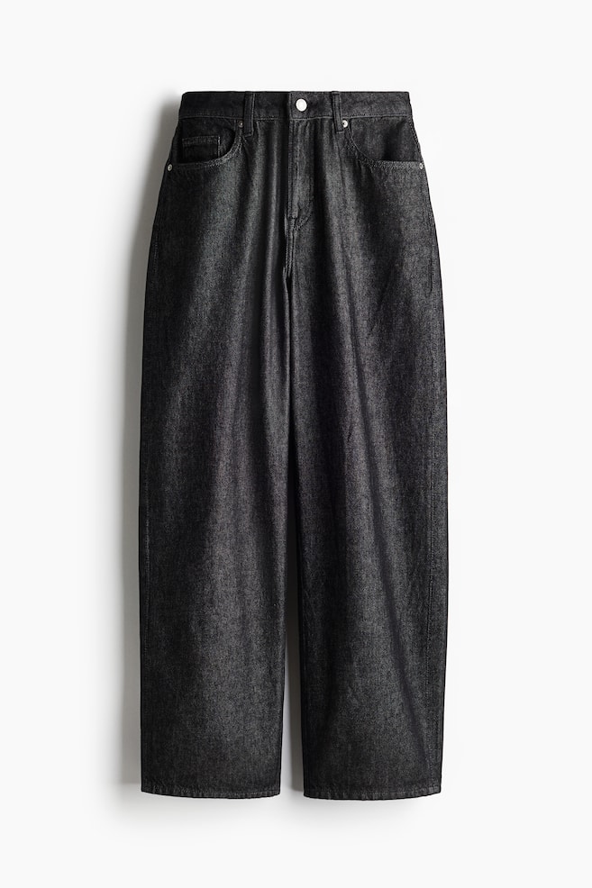 Baggy High Jeans - Black/Light denim blue/Denim blue/Light grey/Dark grey - 1