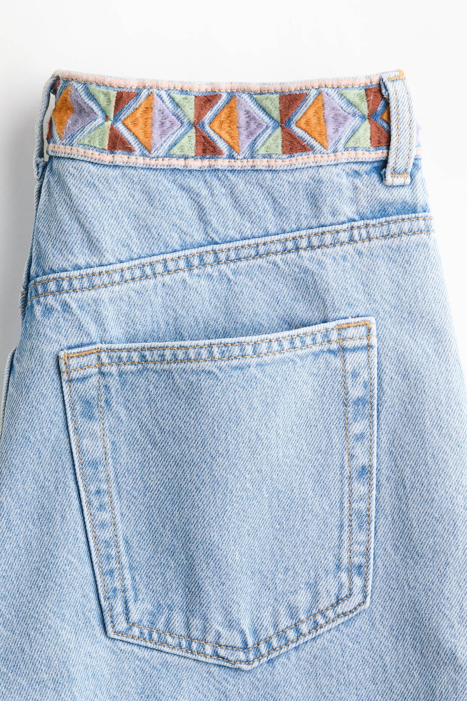 Wide Ultra High Jeans - Helles Denimblau - 4