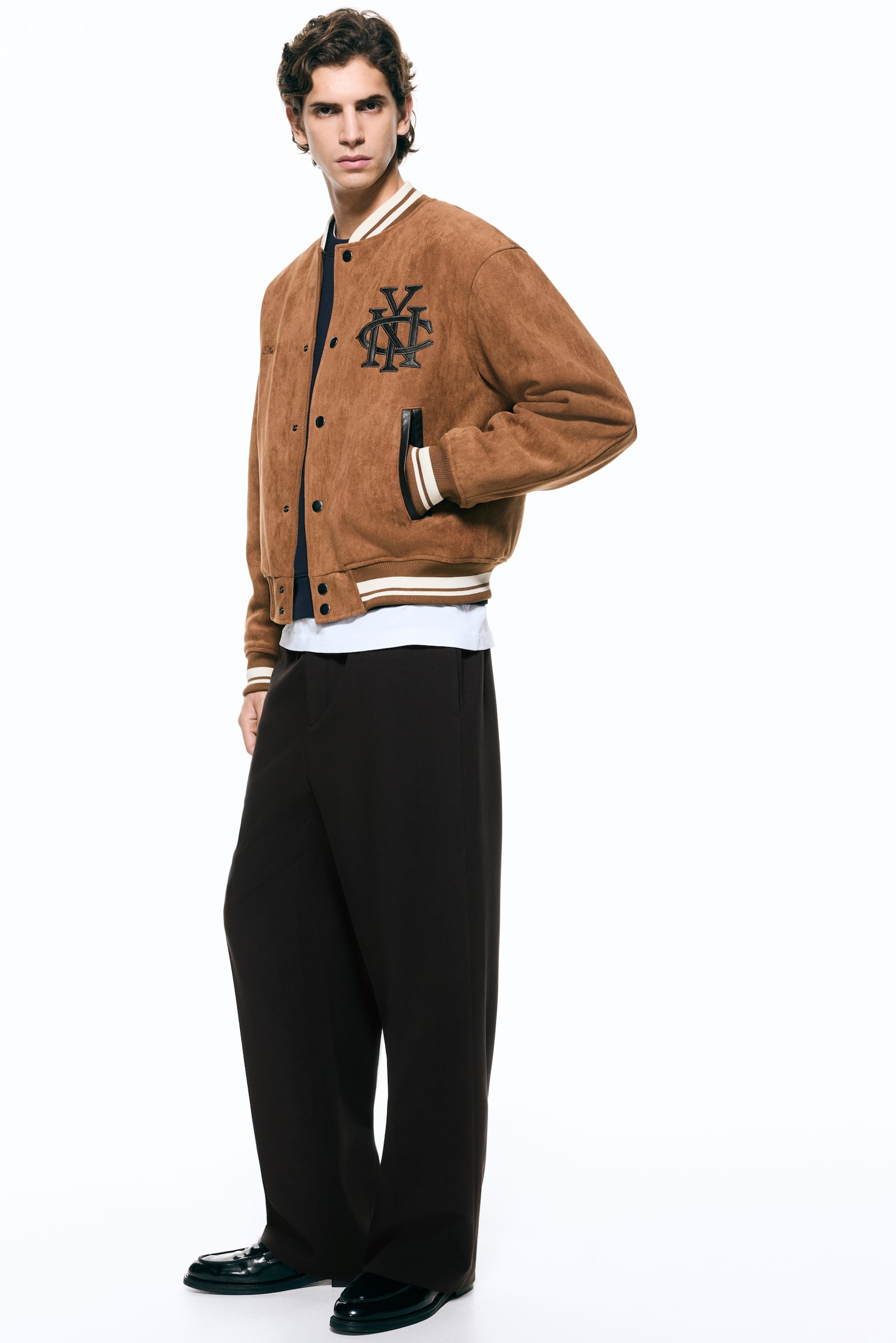 Byxa Relaxed Fit - Mörkbrun/Svart/Mörkgrå/Beigemelerad - 4