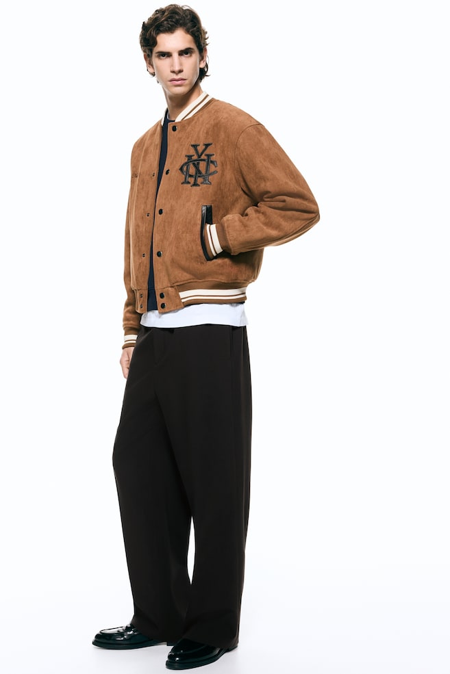Relaxed-Fit Pants-Dark brown - 5